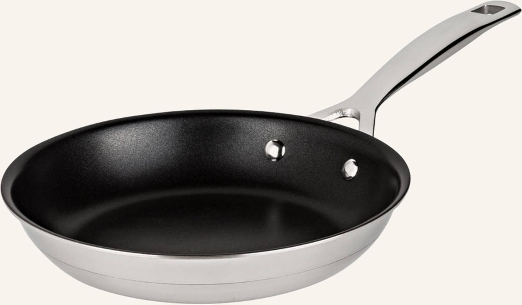 Le Creuset Pfanne 3-Ply Plus silber