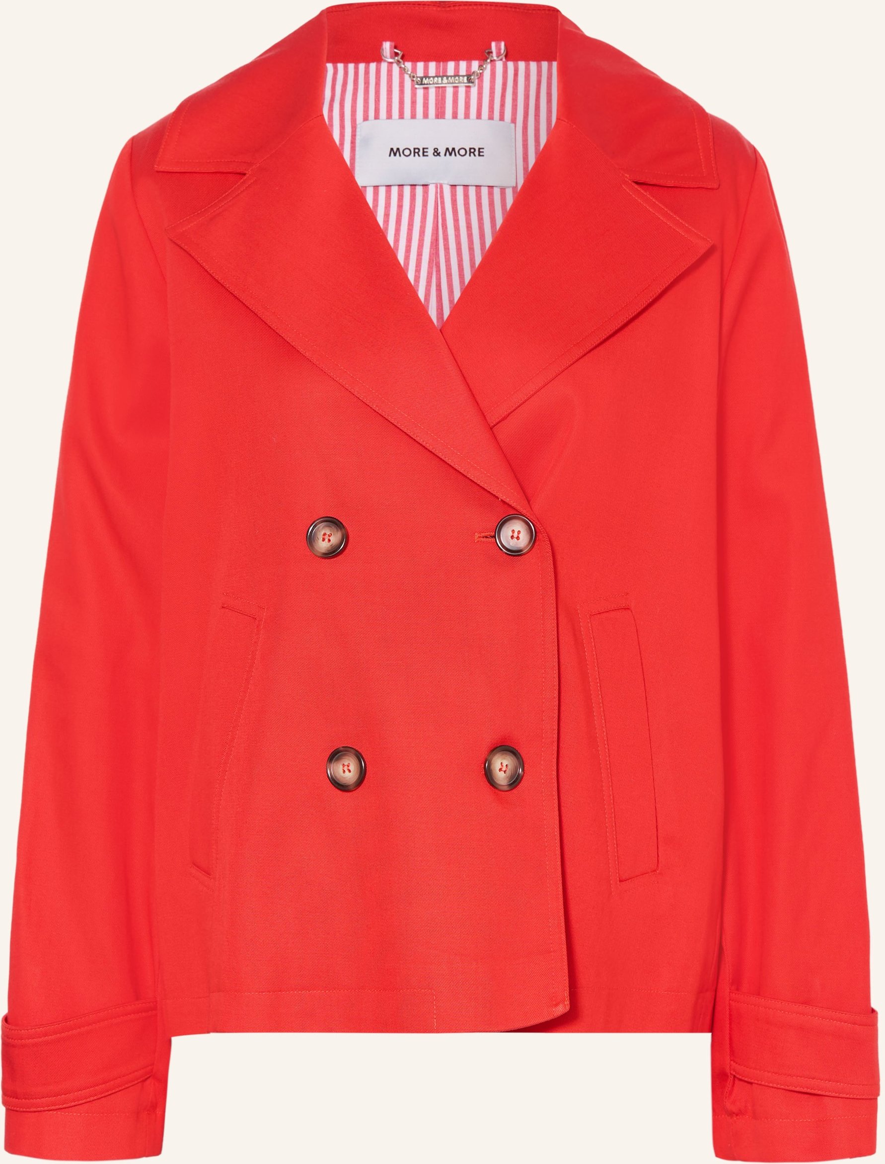 More & More Trench-Jacke rot