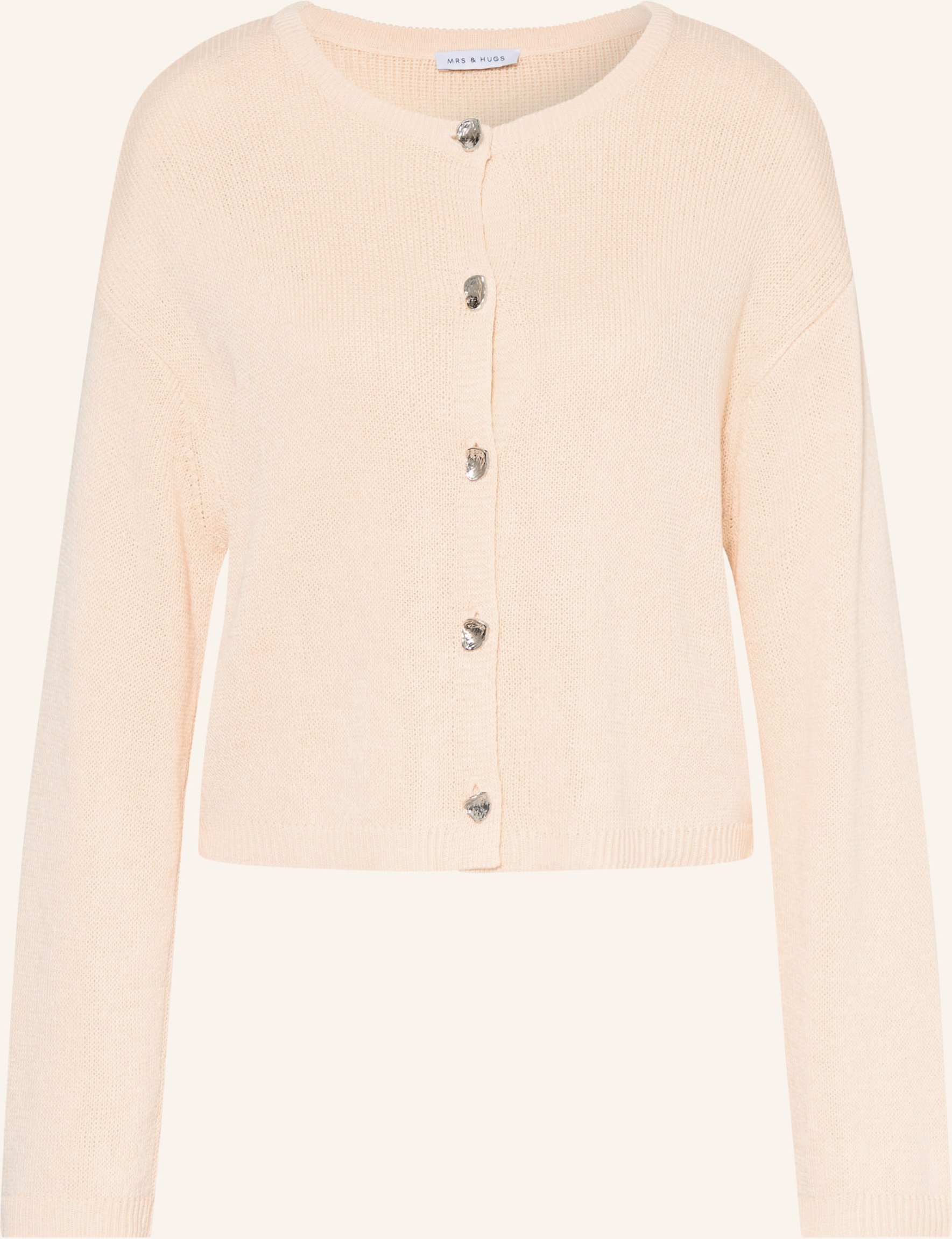 Mrs & Hugs Strickjacke beige