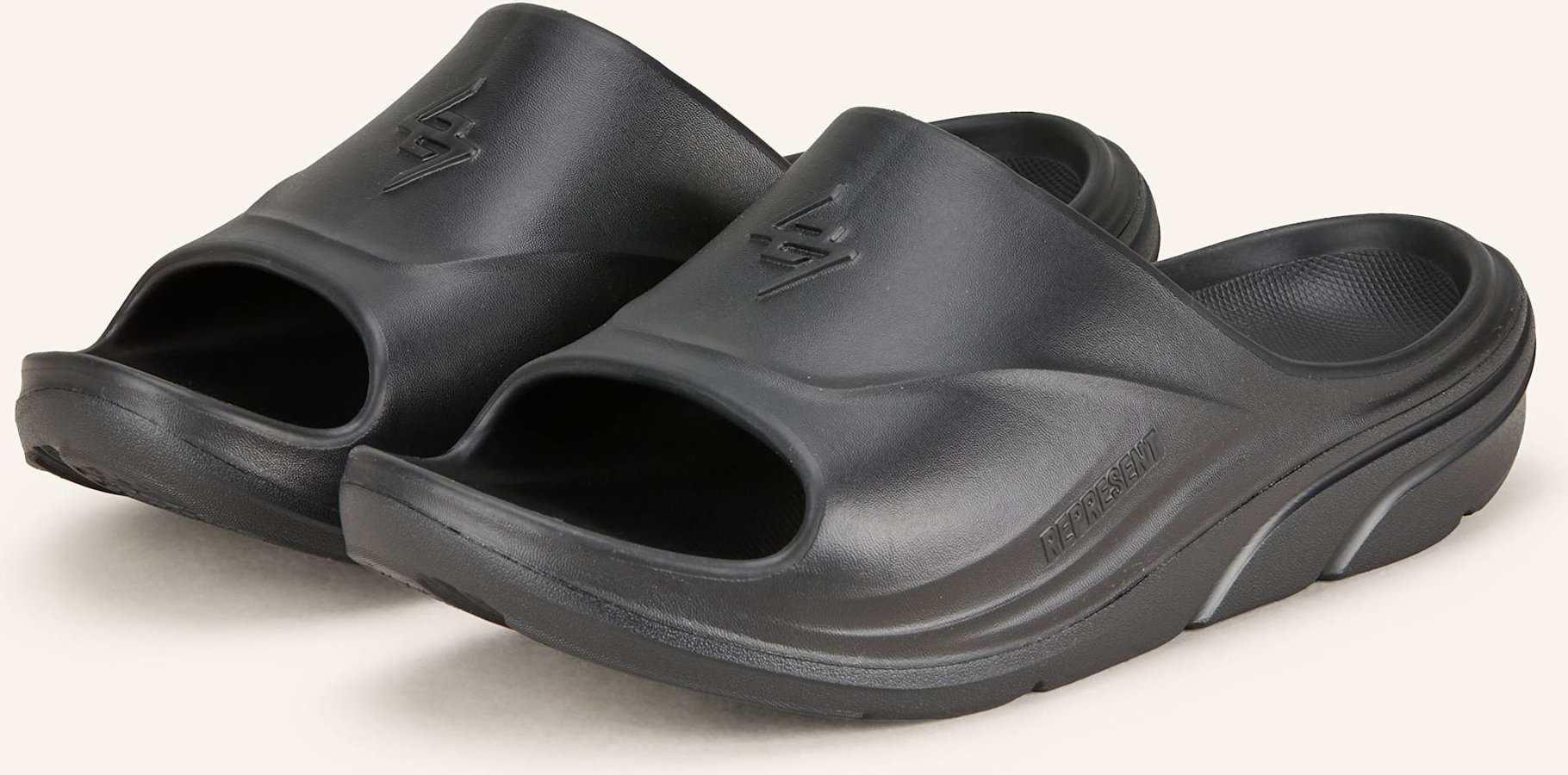 Thumbnail - 247 Represent Pantoletten Recovery schwarz