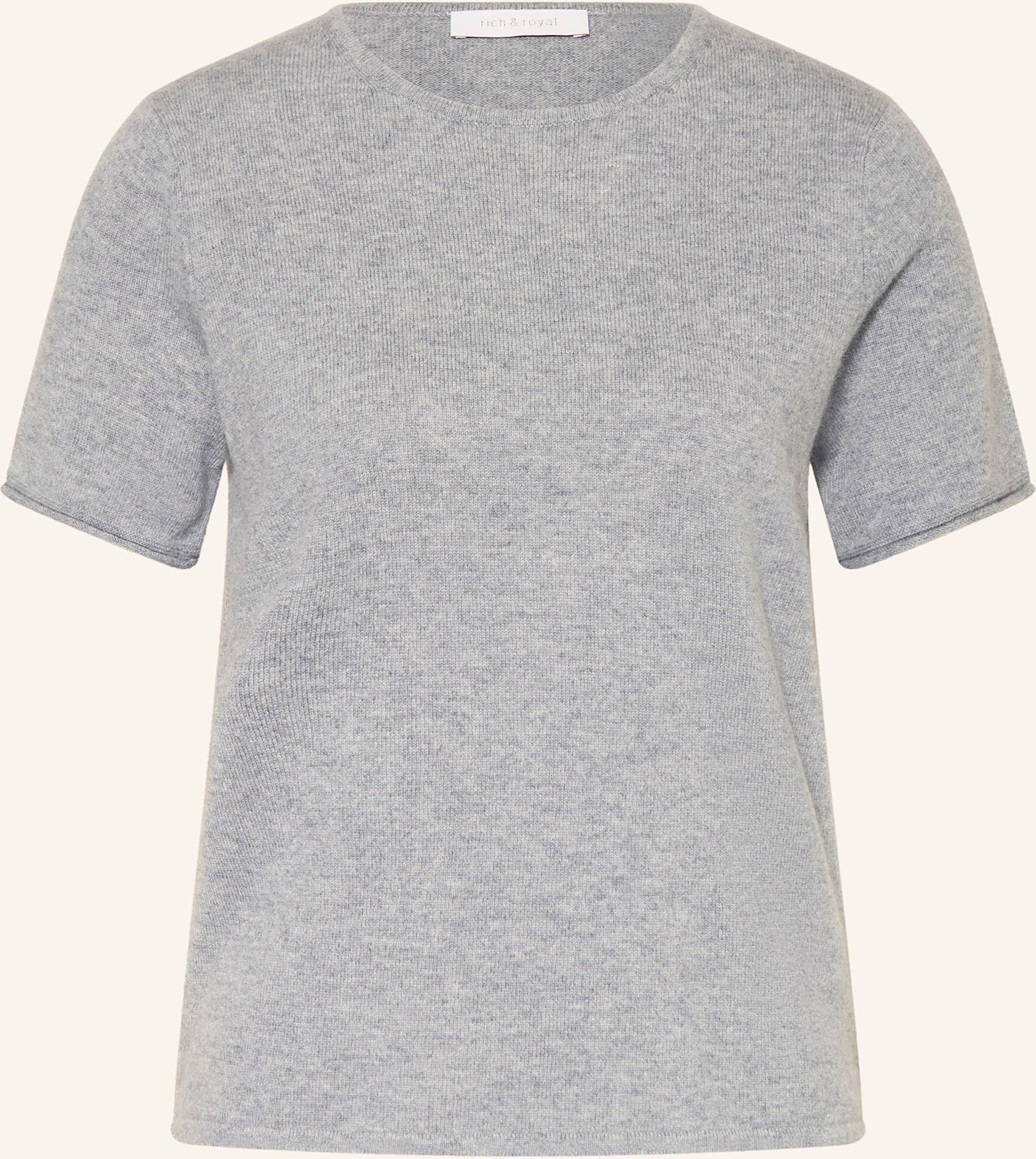 Rich & Royal Strickshirt Aus Cashmere grau