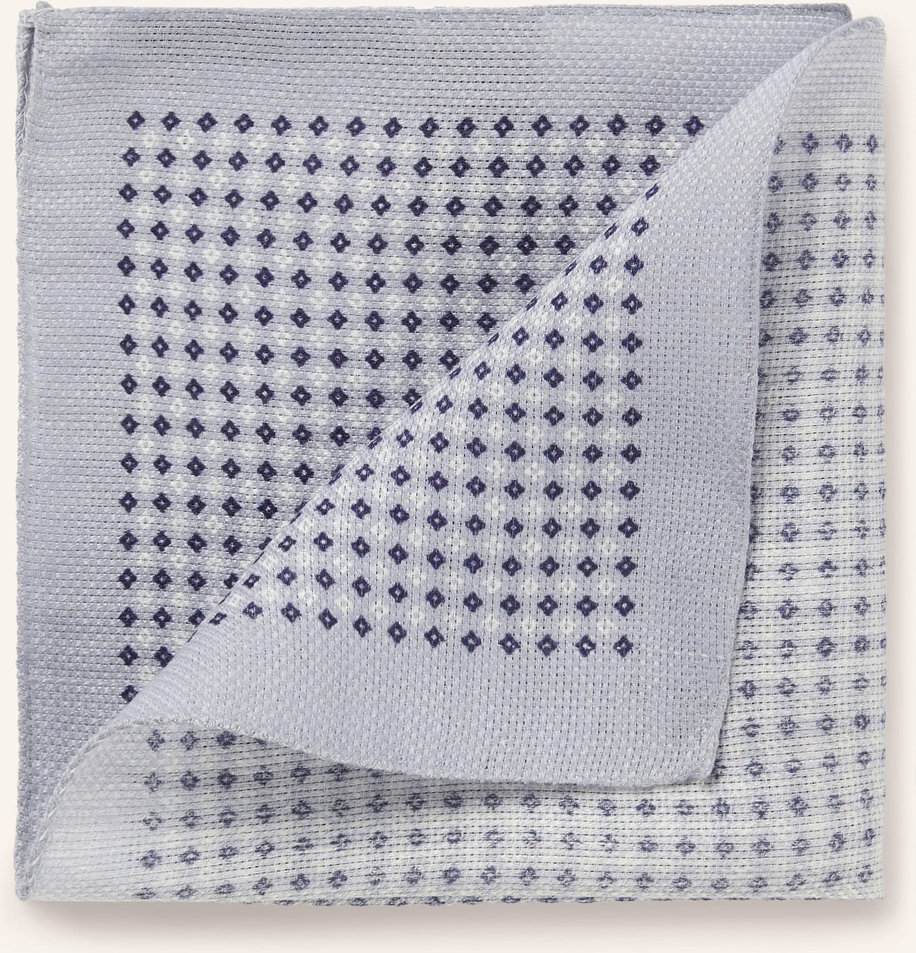 Boss Einstecktuch Aus Leinen grau