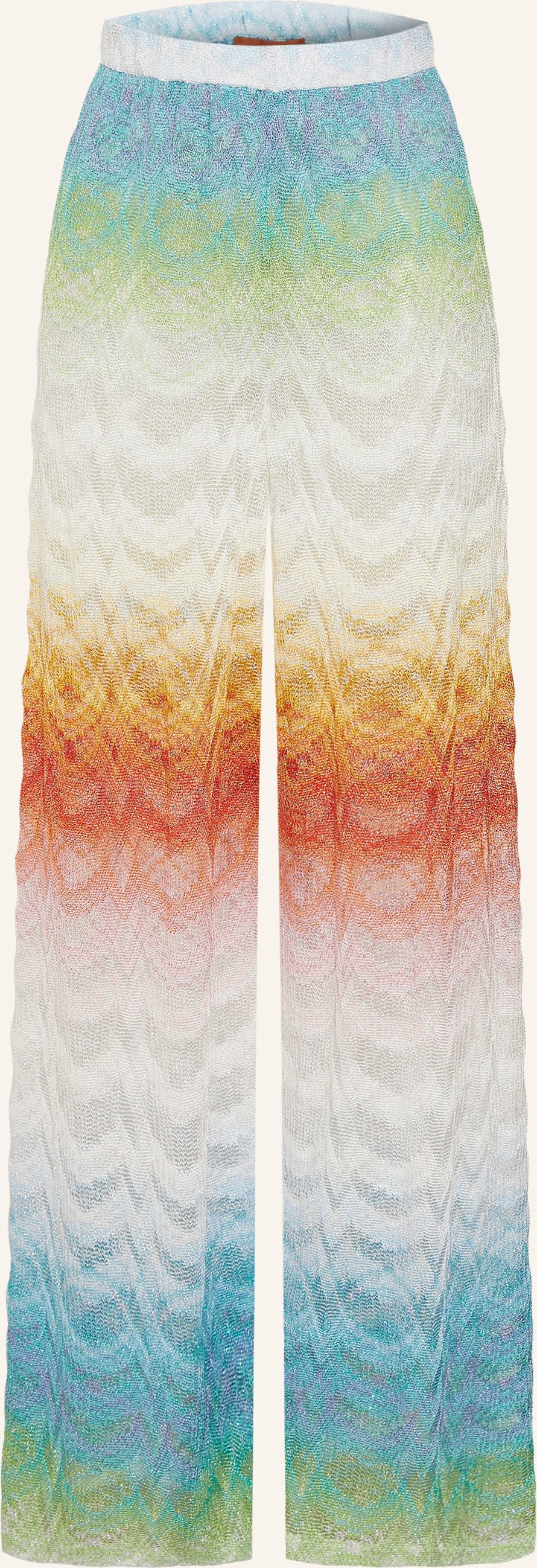 Missoni Strickhose Mit Glitzergarn blau