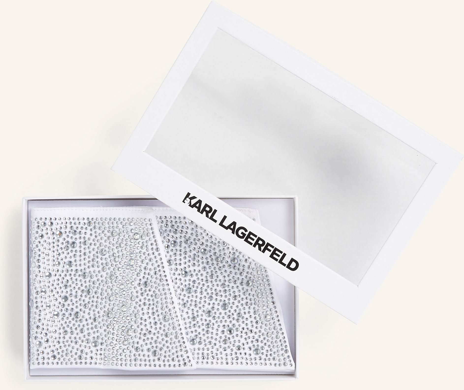 Karl Lagerfeld Manschettenknopf weiss