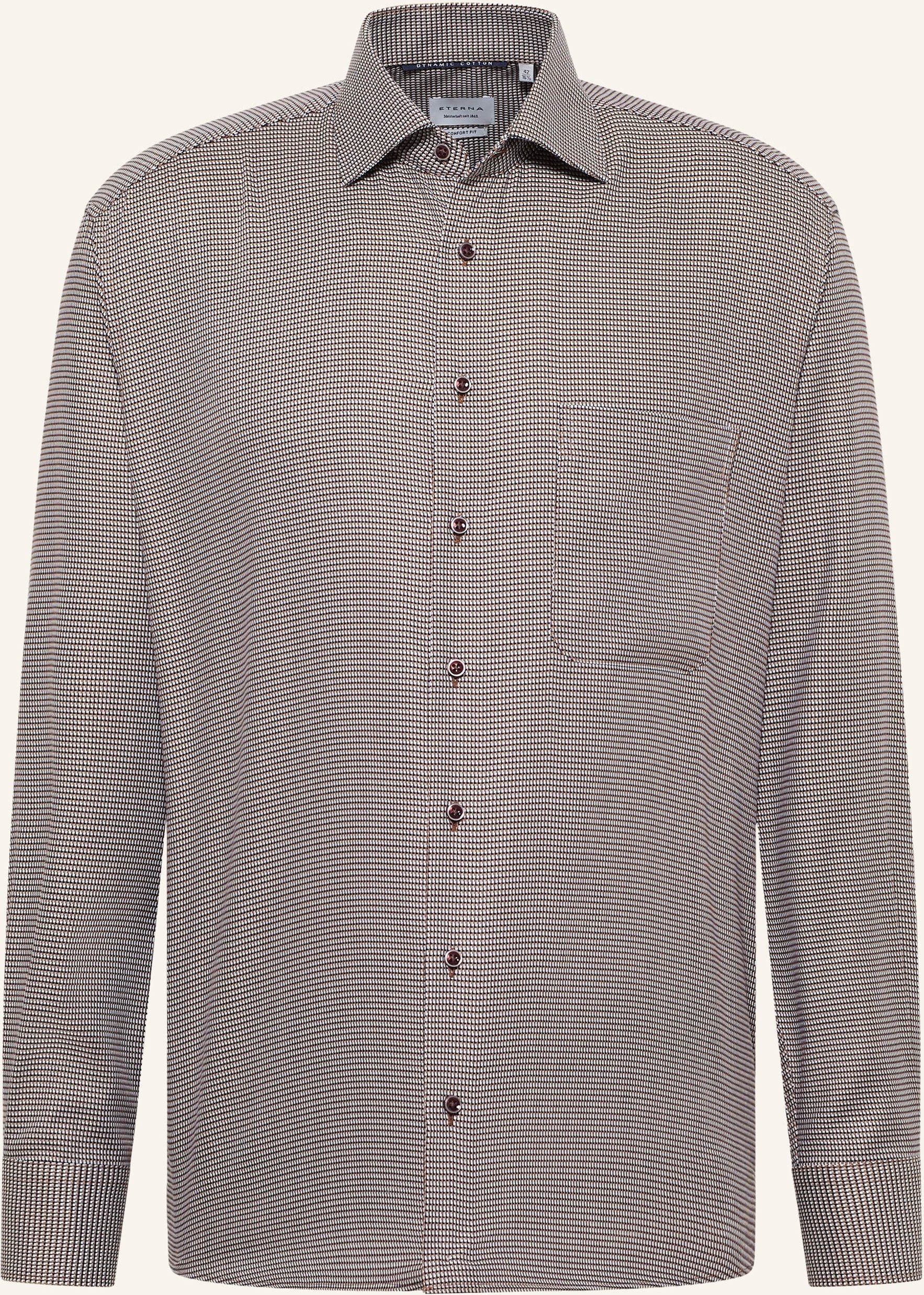 Eterna Hemd Comfort Fit beige