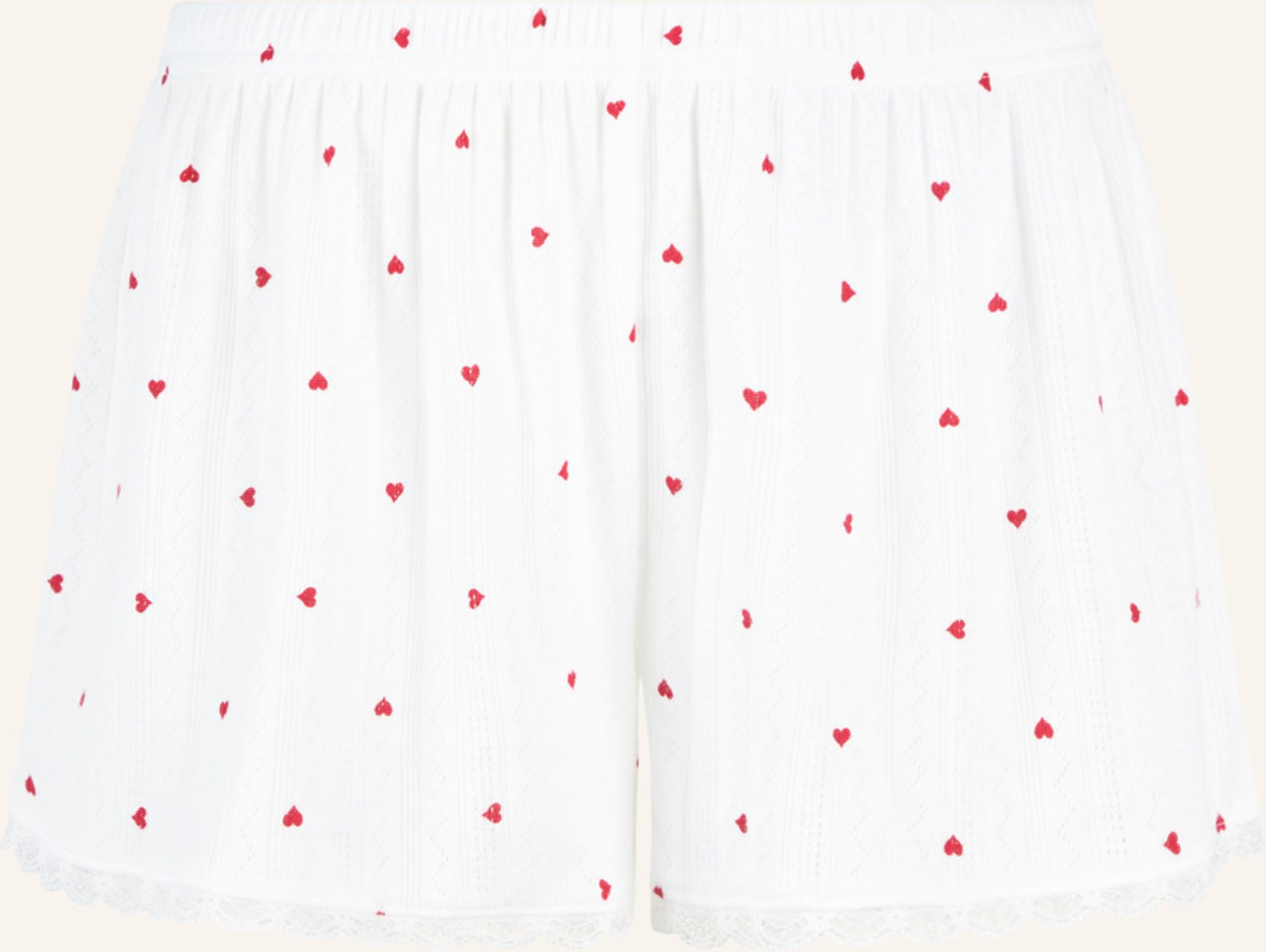 Thumbnail - Hunkemöller Shorts Pointelle weiss