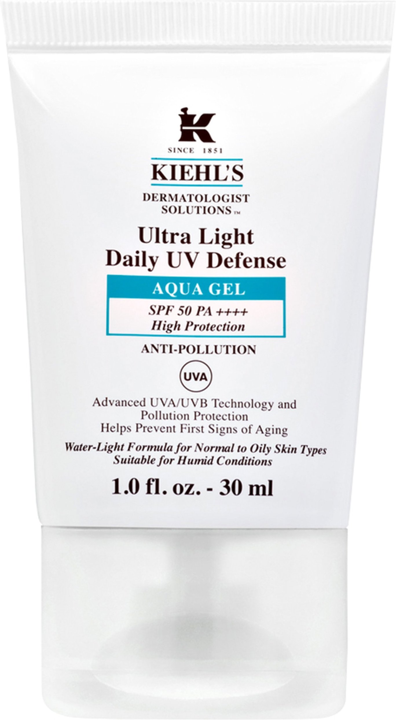 Kiehl's Ultra Light Daily Uv Defense Aqua Gel Sonnenschutz für ölige Haut mit SPF 50 30 ml