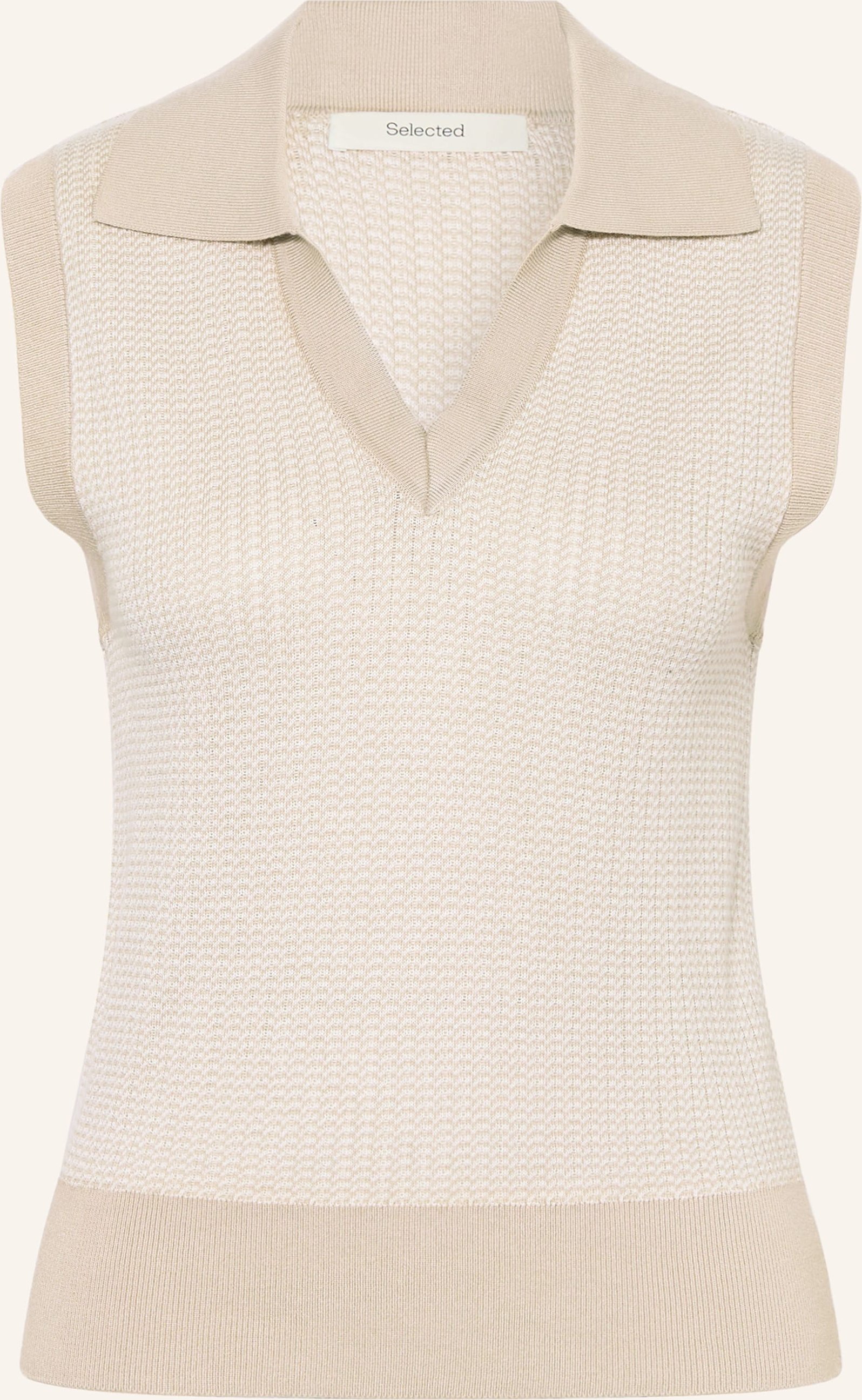 Selected Femme Stricktop beige