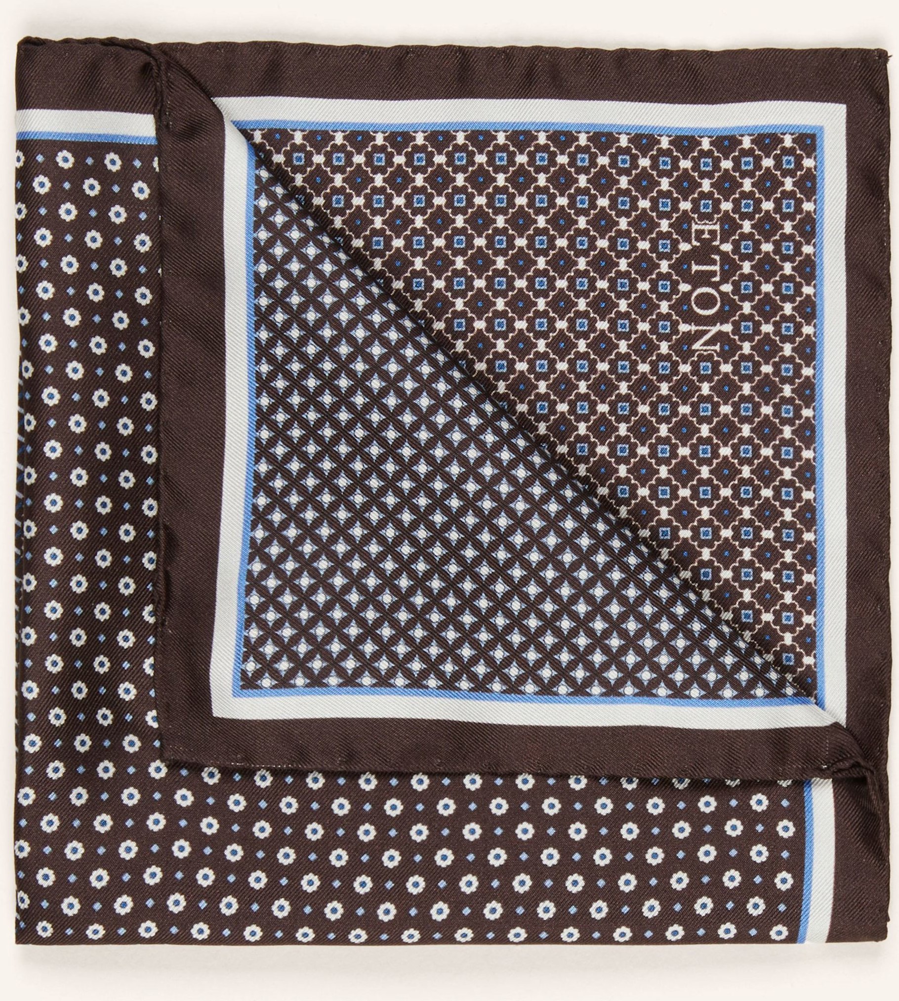 Eton Einstecktuch braun