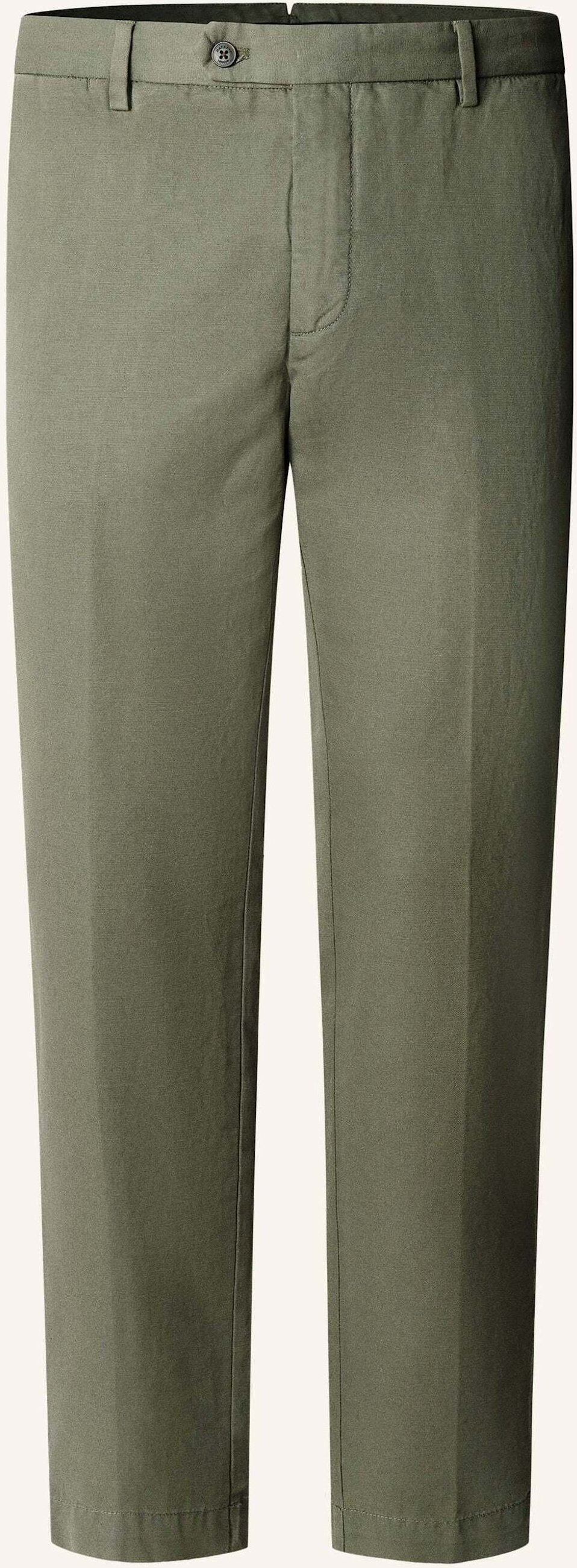 Hackett London Chino Cotton Linen Chino gruen