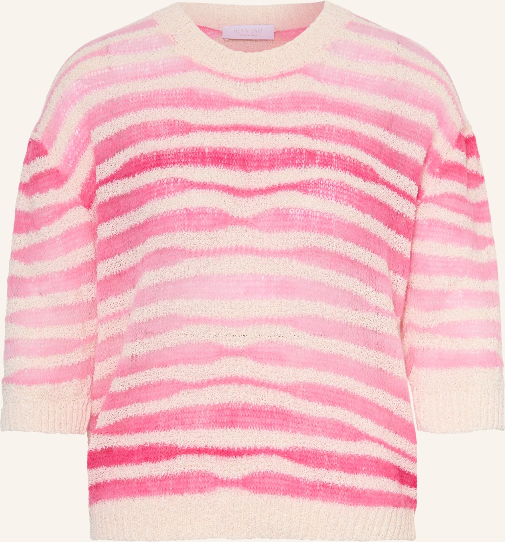 Rich & Royal Strickshirt Mit Alpaka Und Mohair rosa