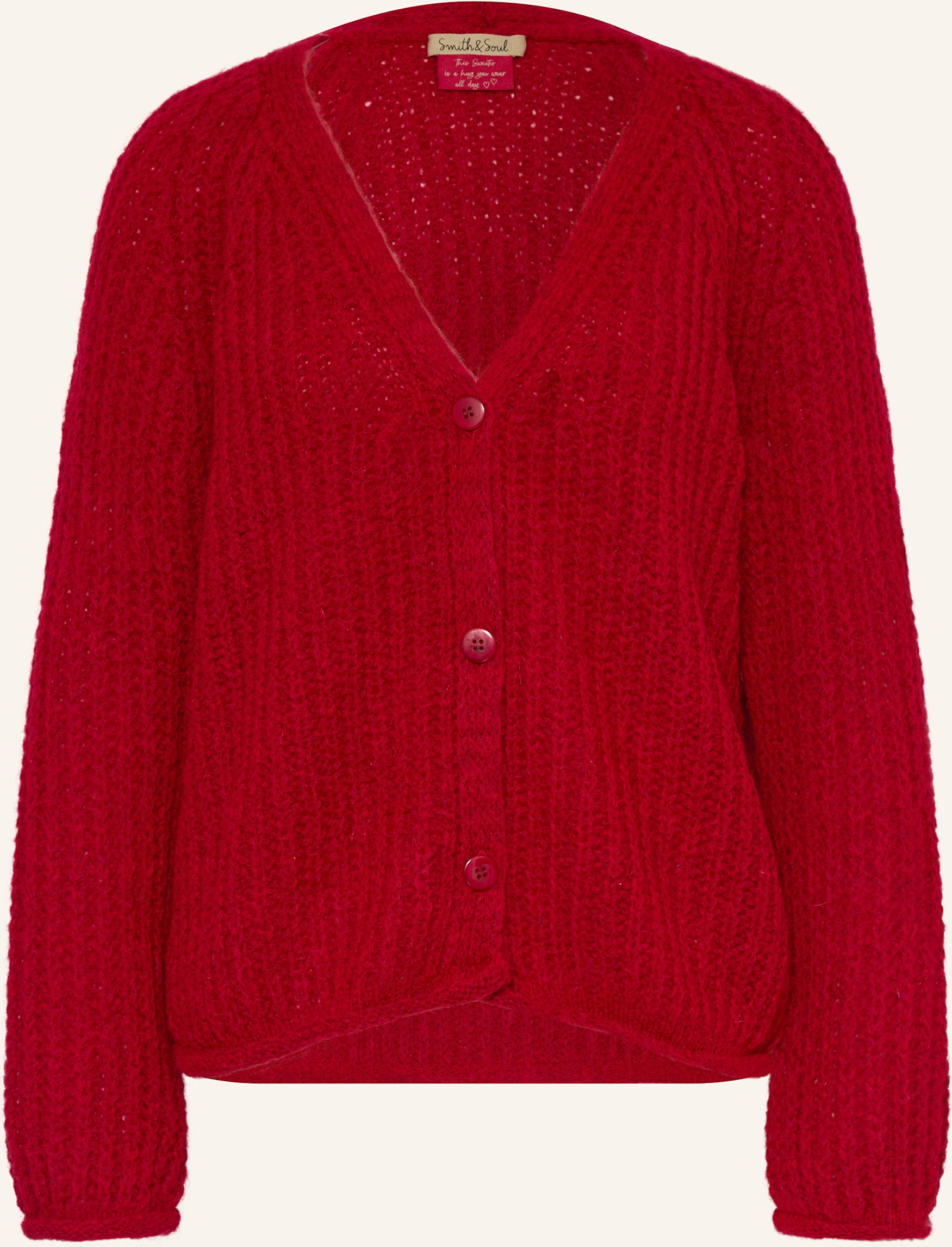 Smith & Soul Strickjacke rot