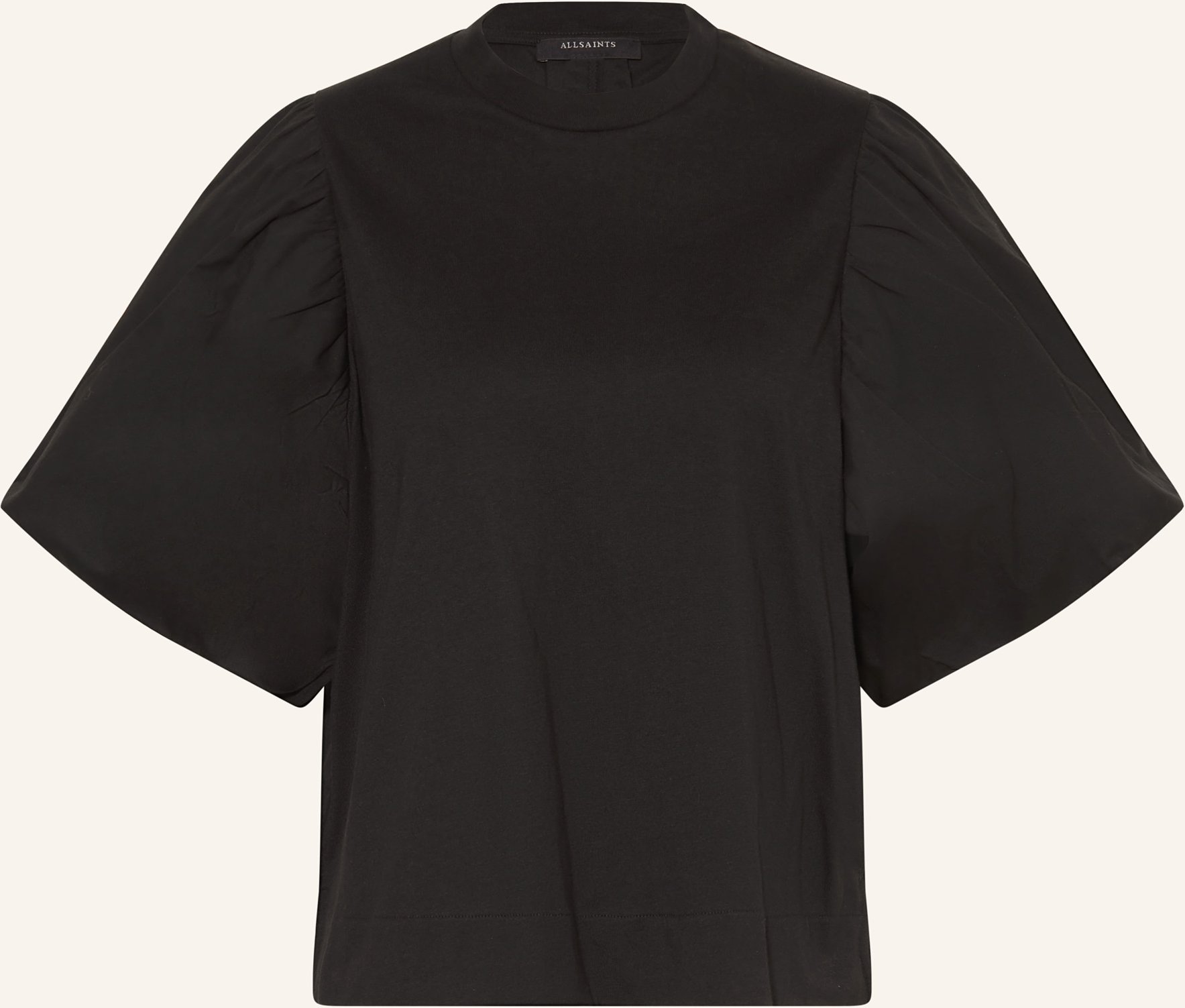 Allsaints T-Shirt Jess Im Materialmix schwarz