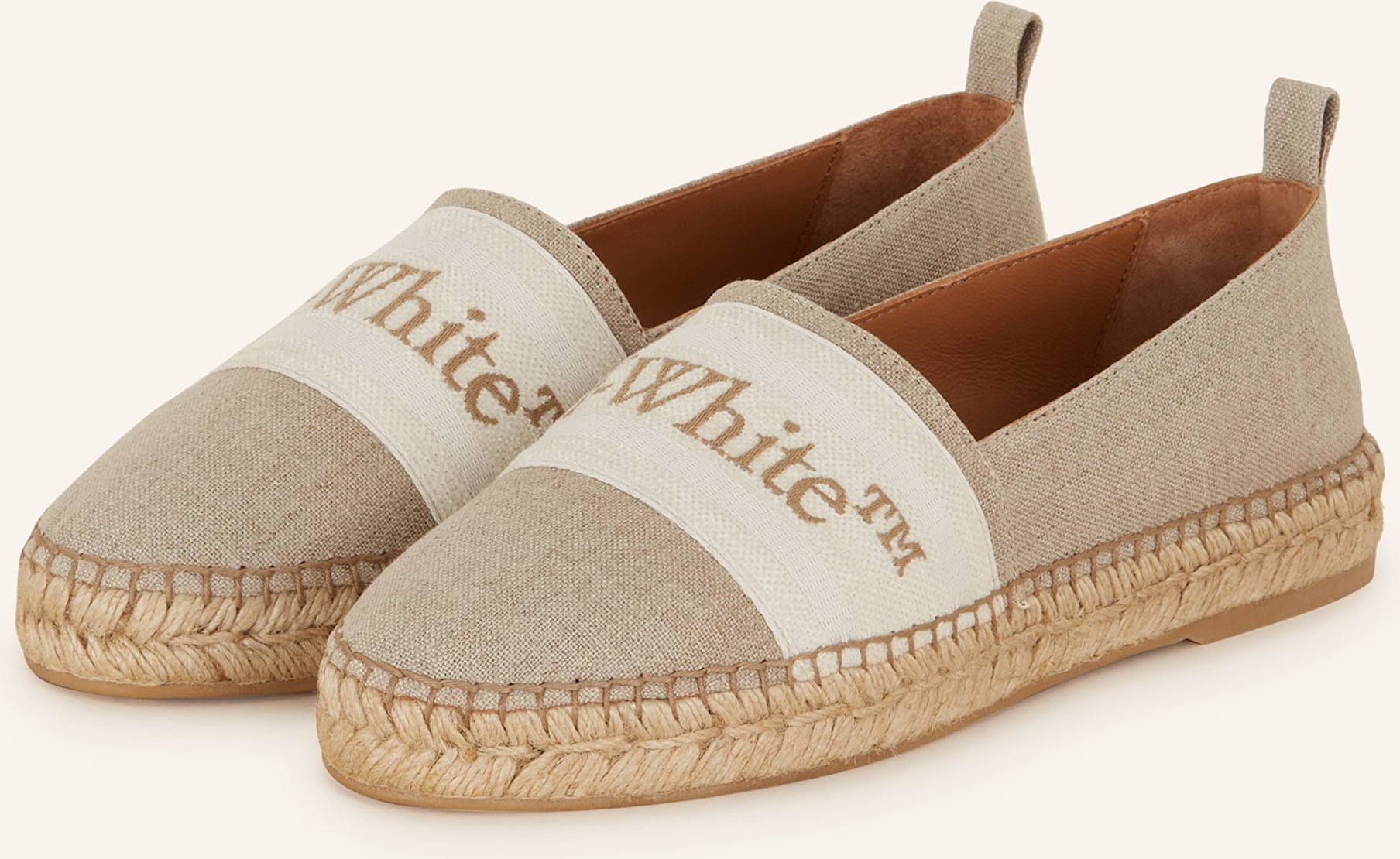 Off-White Espadrilles Bookish beige