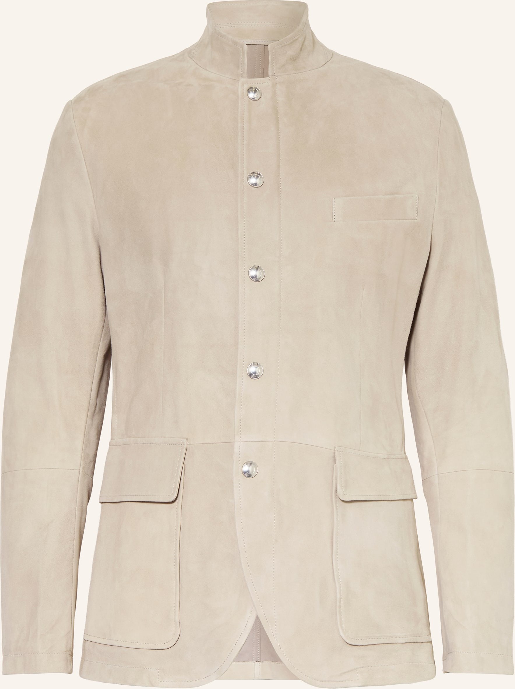 Eleventy Lederjacke gruen