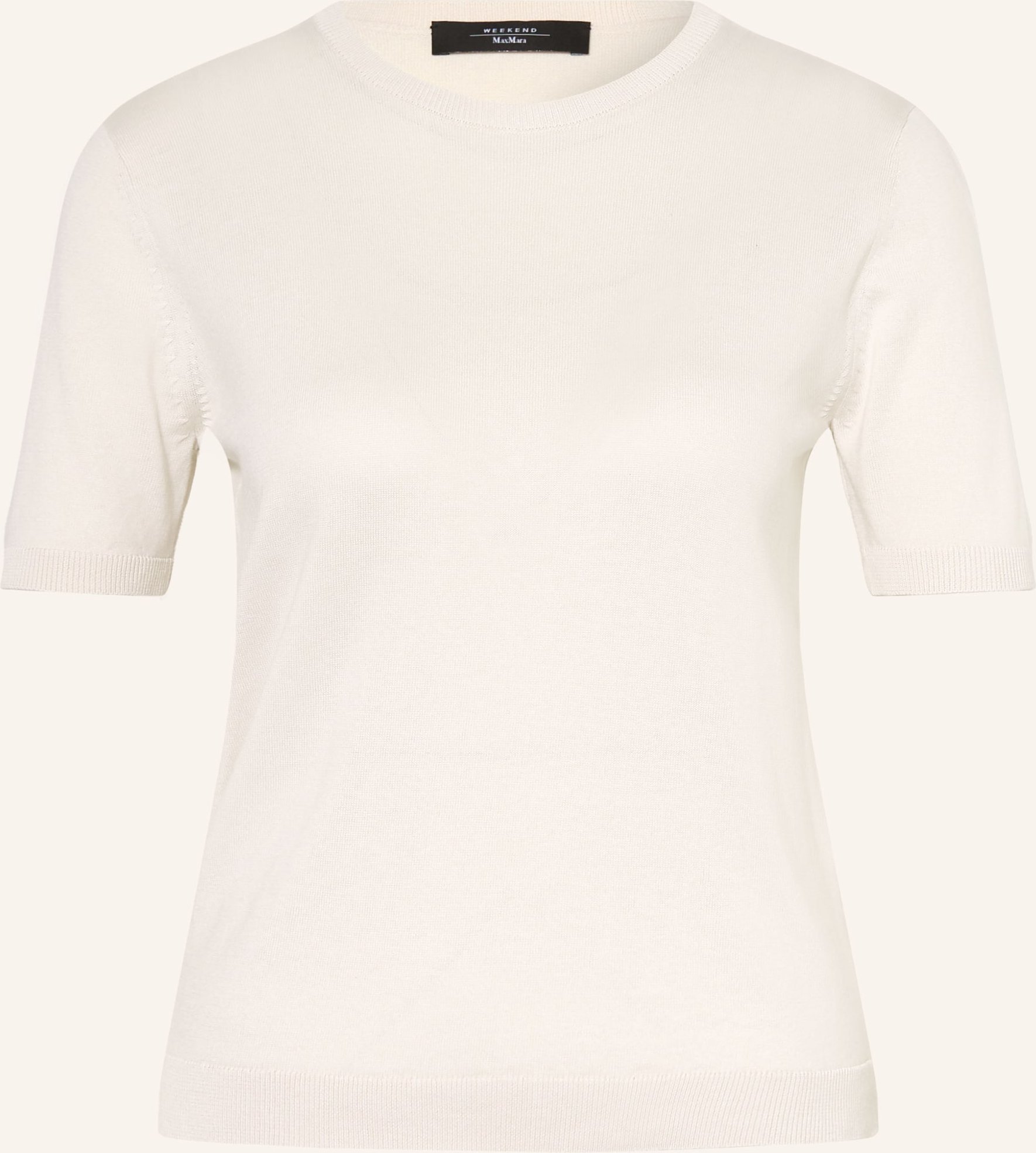 Weekend Max Mara Strickshirt Gabarra Mit Seide weiss