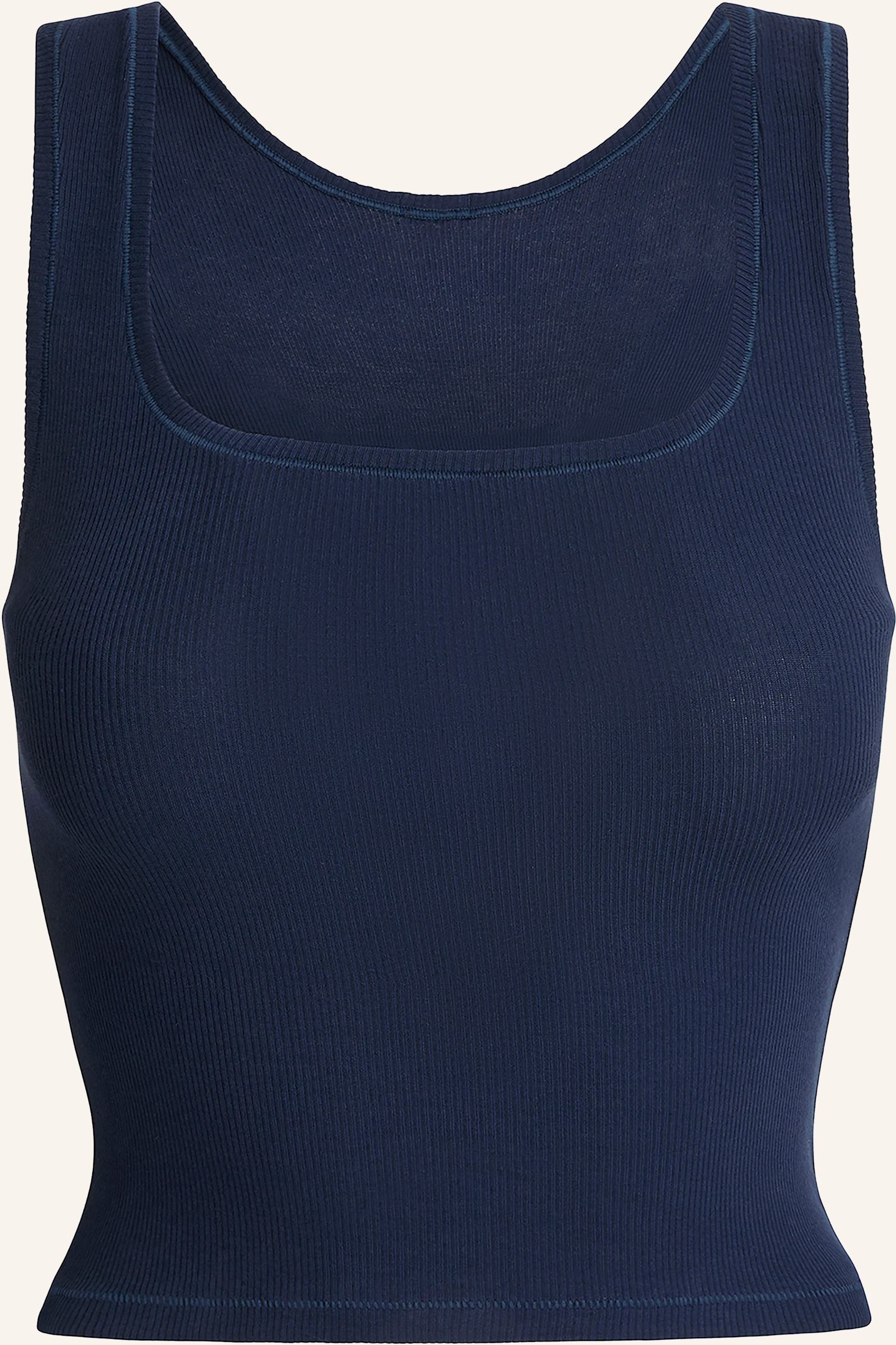 Skims Top Cotton Rib blau