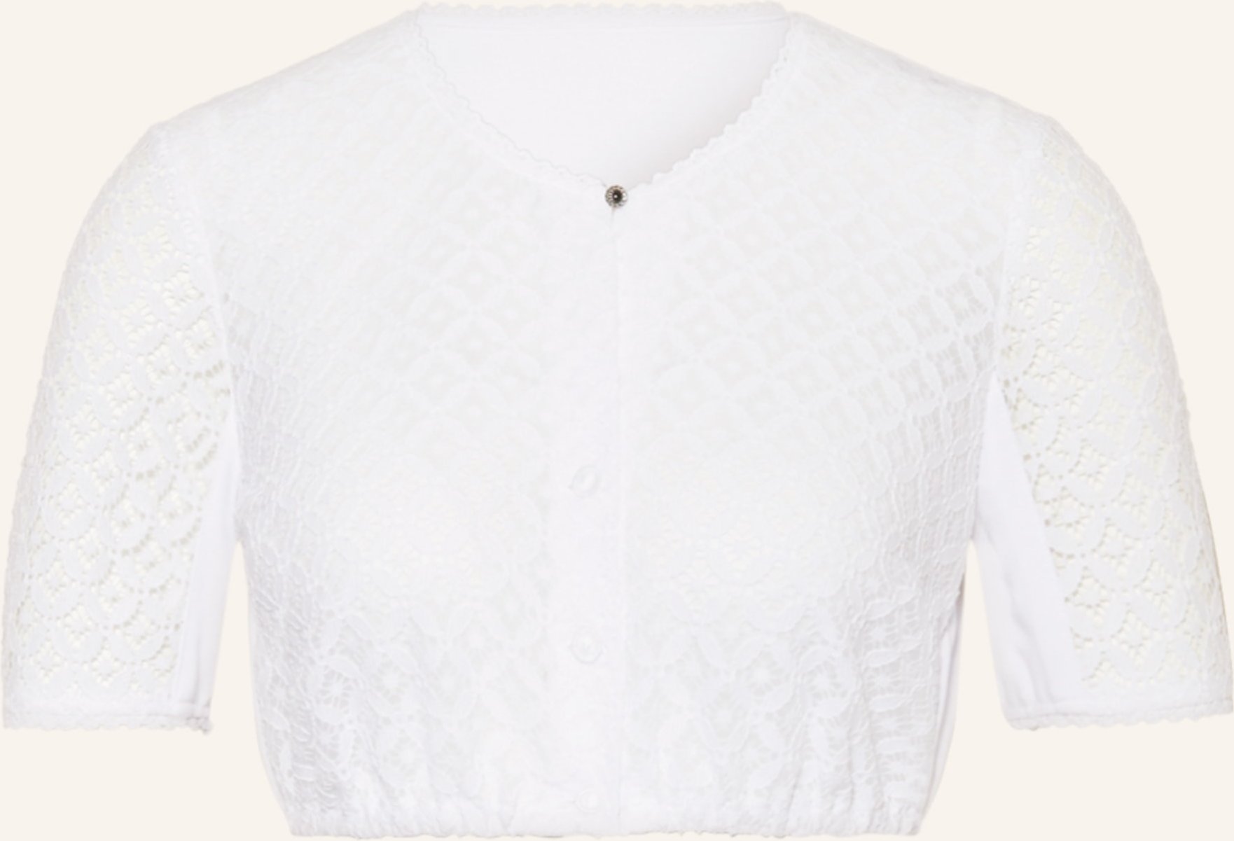 Thumbnail - Waldorff Dirndlbluse Mit Spitze weiss
