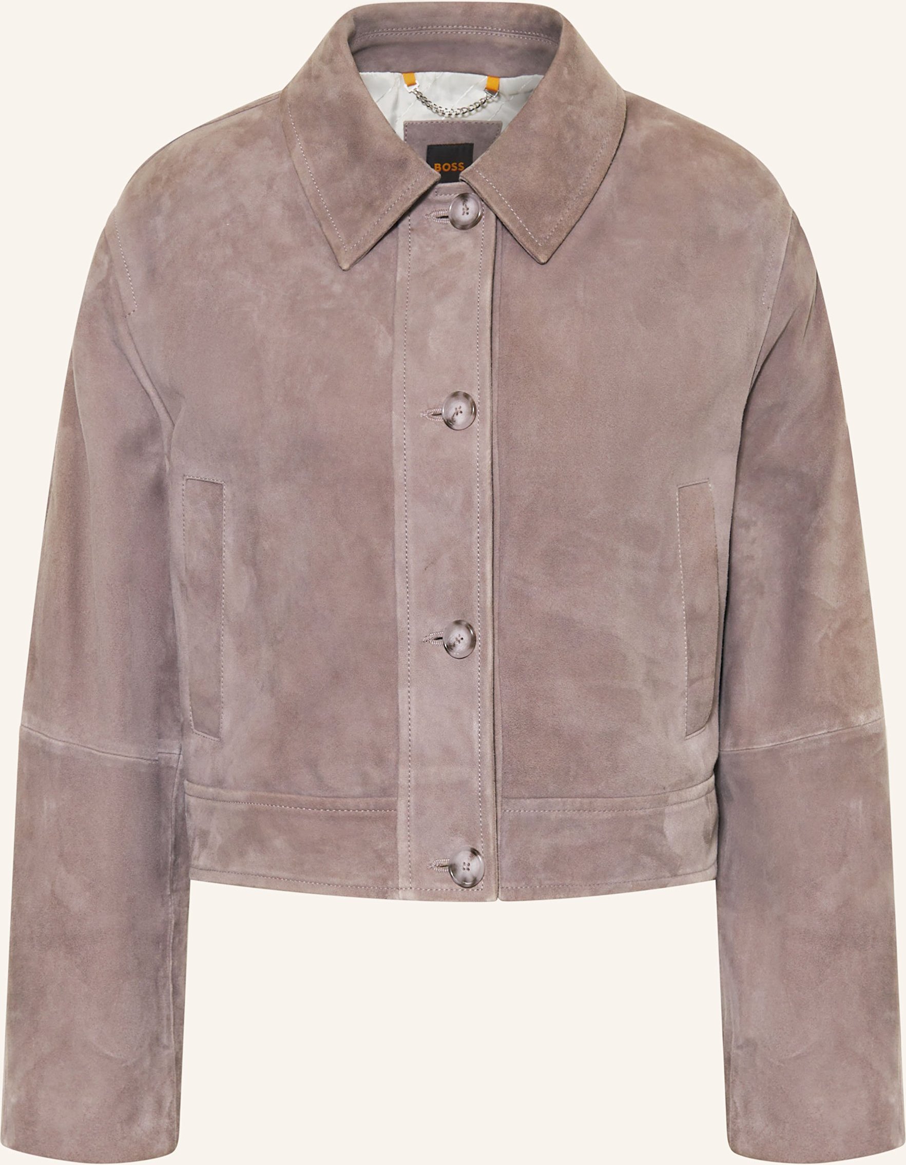 Boss Lederjacke Sadela lila