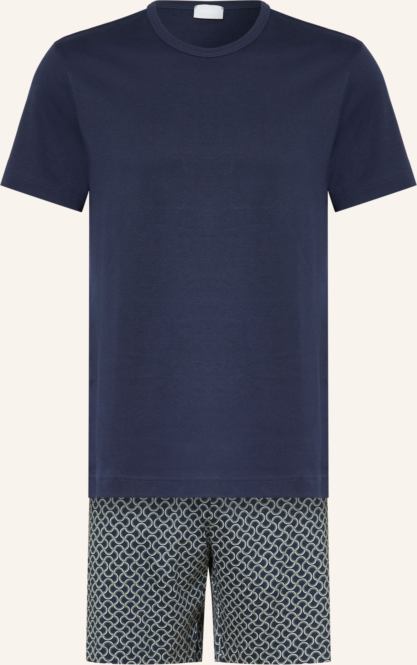 Mey Shorty-Schlafanzug Serie Curves blau