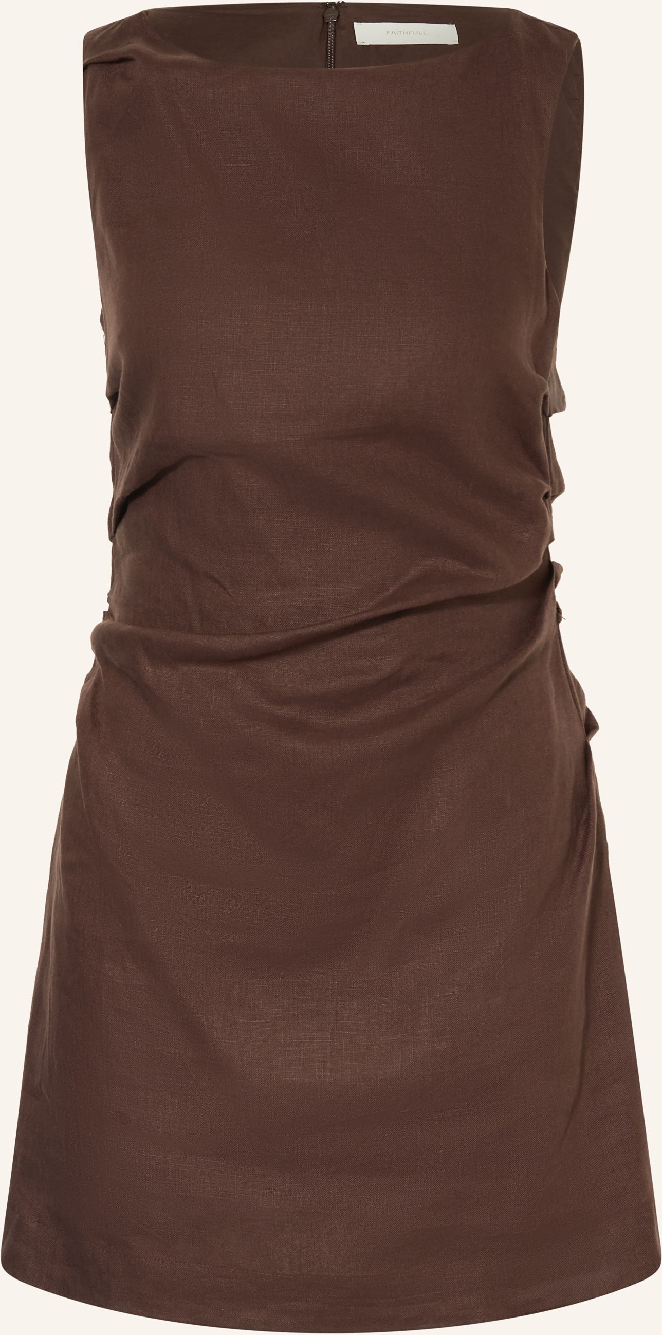 Faithfull The Brand Leinenkleid Aloisa braun