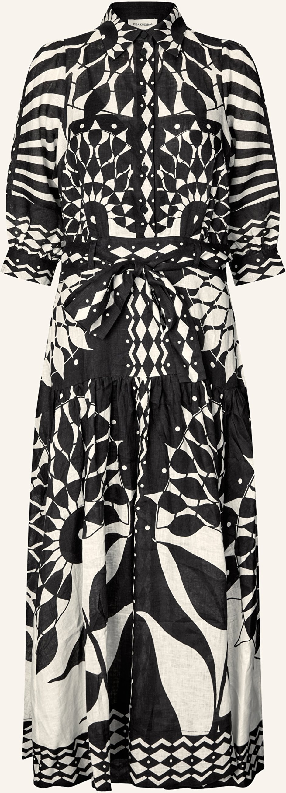 Dea Kudibal Hemdblusenkleid schwarz