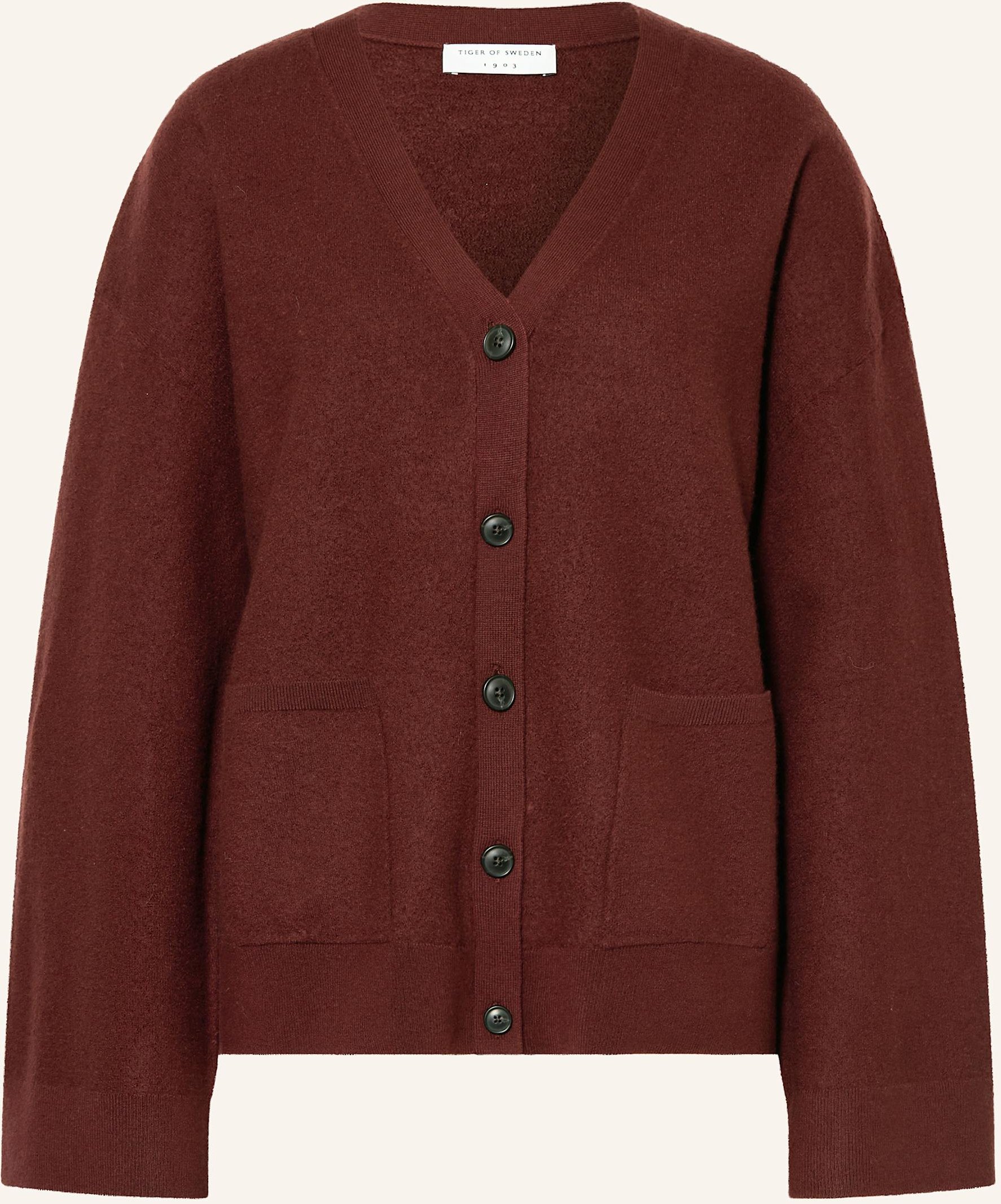 Tiger Of Sweden Strickjacke Silvyiya Aus Merinowolle rot