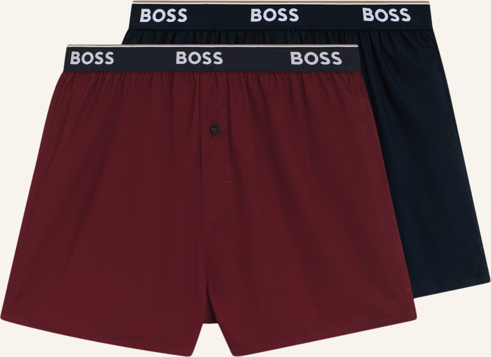 Thumbnail - Boss Pyjamas Unterteil 2p Boxer Shorts Ew rot