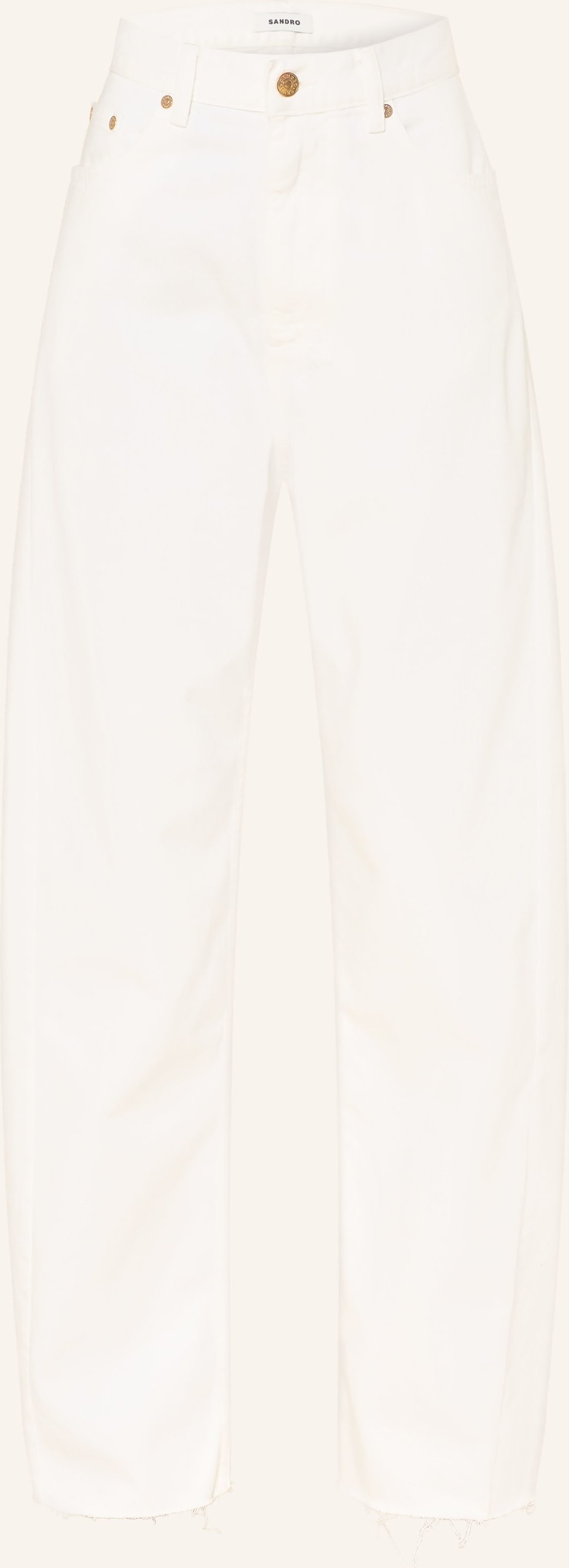 Sandro Barrel Jeans weiss