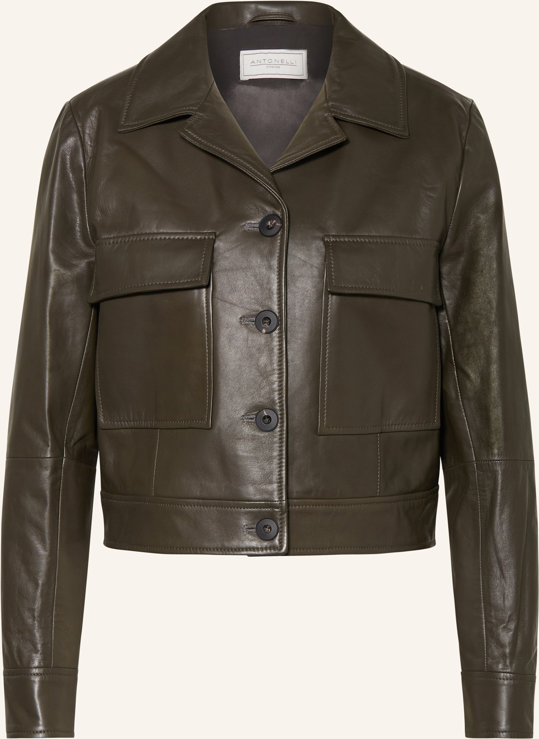 Antonelli Firenze Lederjacke Gelato gruen