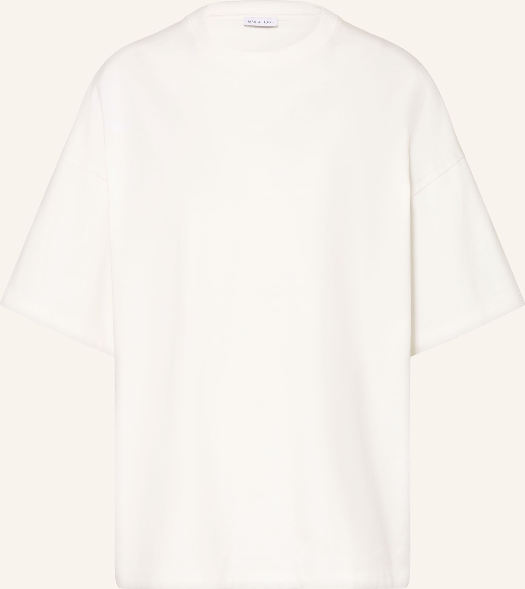 Mrs & Hugs Oversized-Shirt weiss