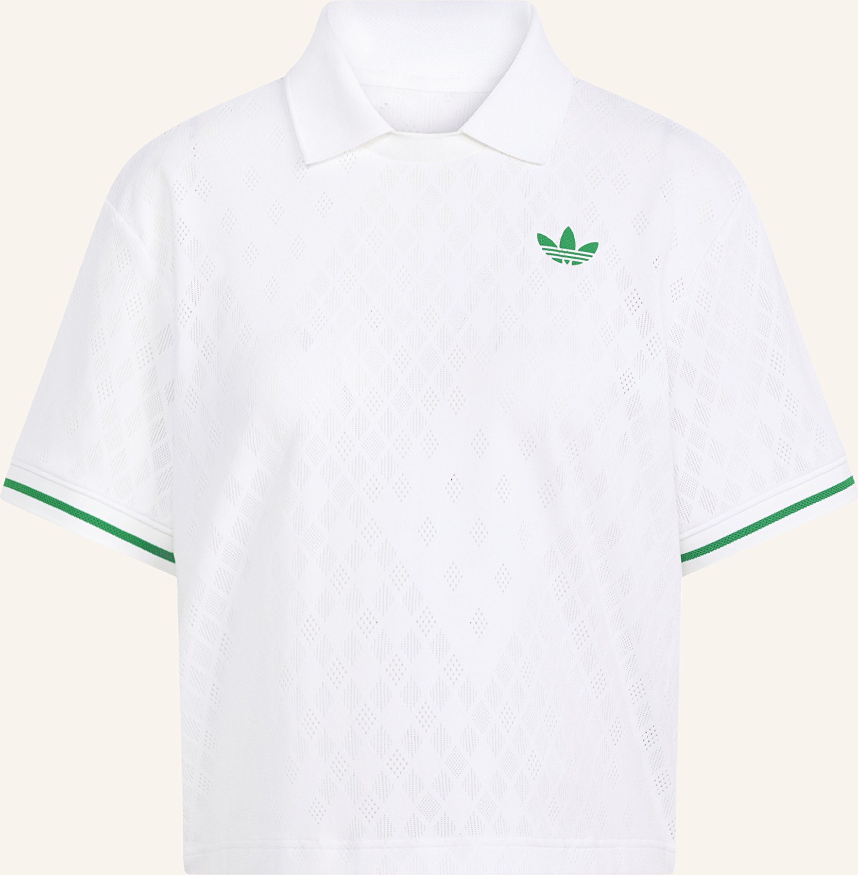 Adidas Cropped-Poloshirt Tennis Climacool Polo Pro weiss