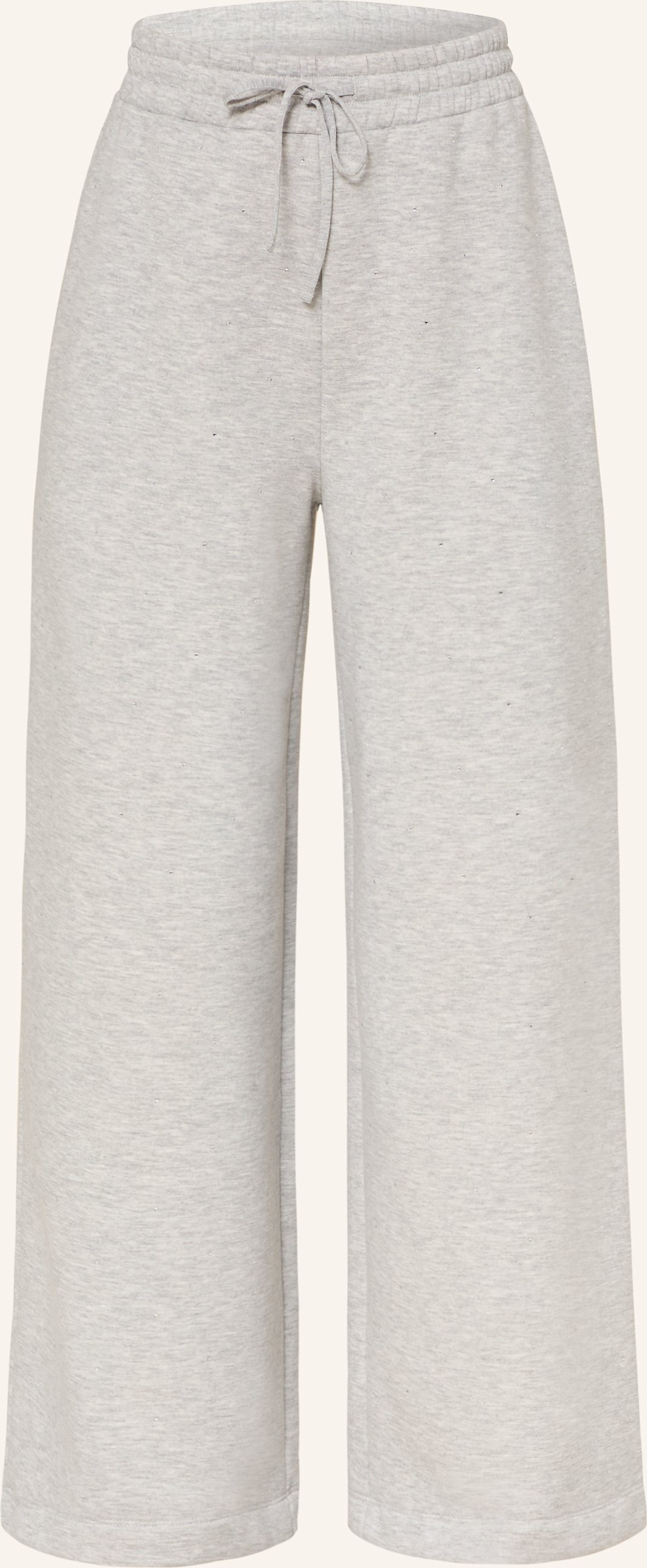 Rich & Royal Sweatpants Mit Schmucksteinen silber