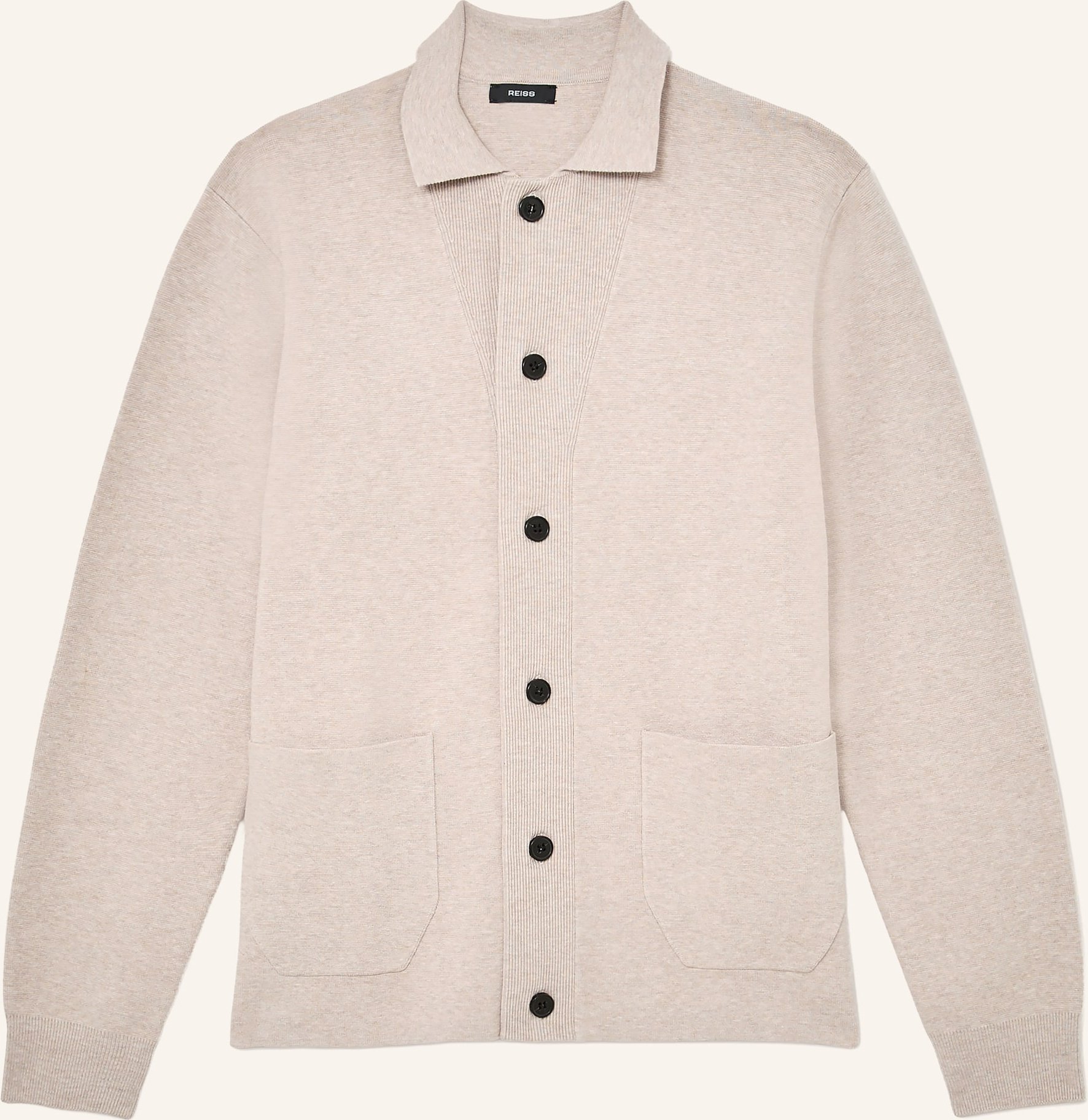 Reiss Strickjacke Plaza beige