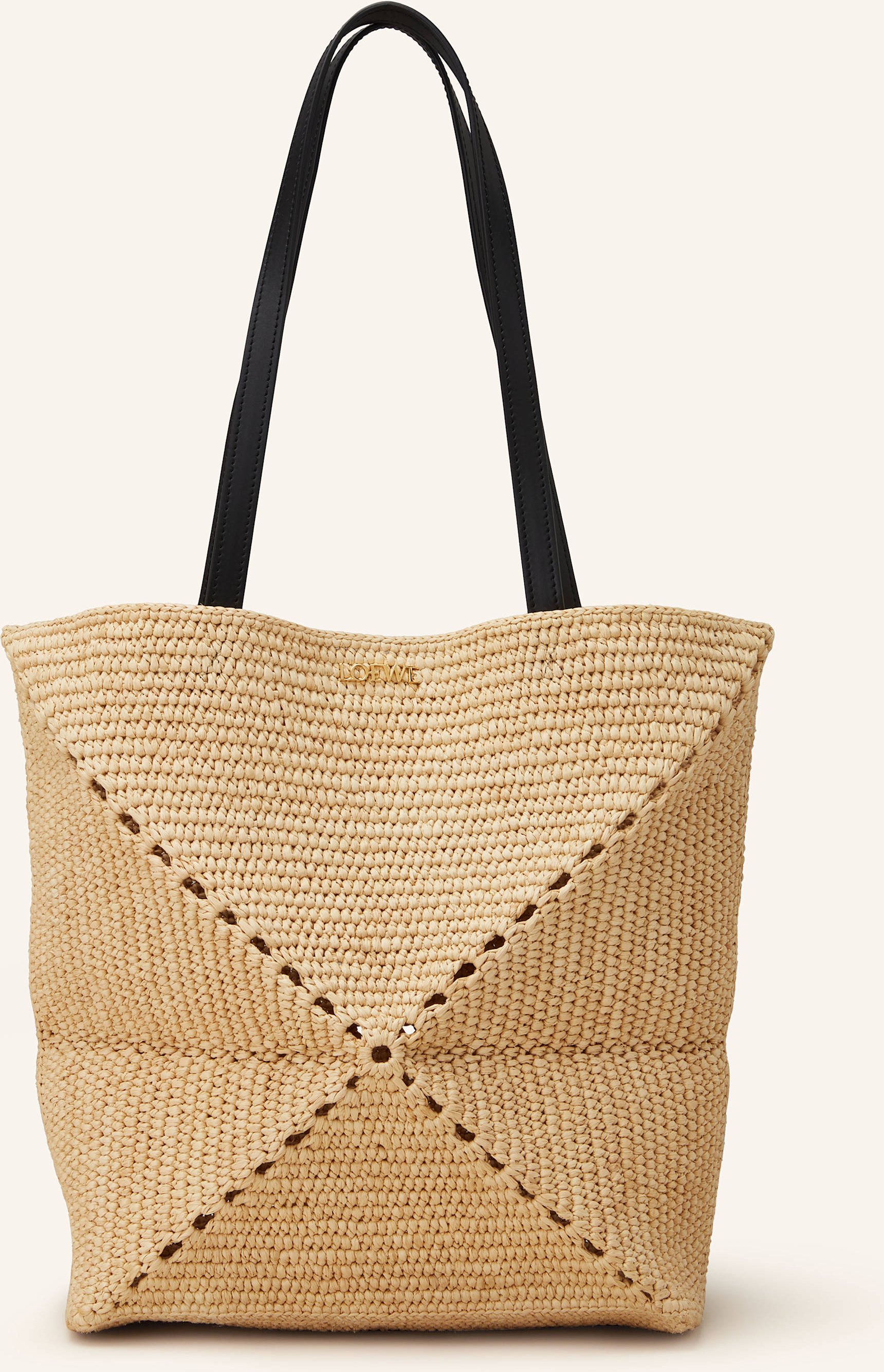 Loewe Shopper Puzzle Fold Medium beige