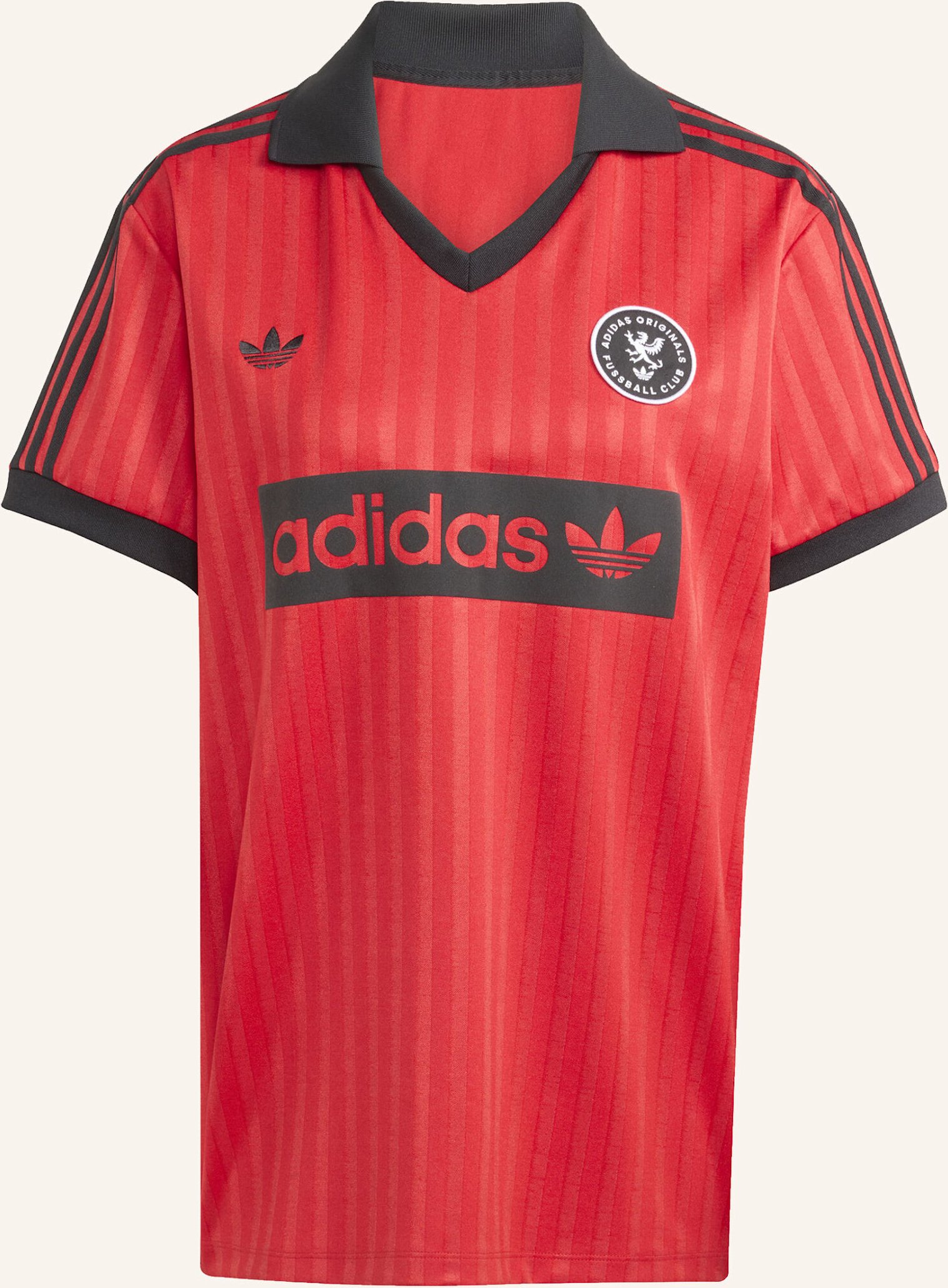 Thumbnail - Adidas Originals Graphic Football-Inspired Jersey rot