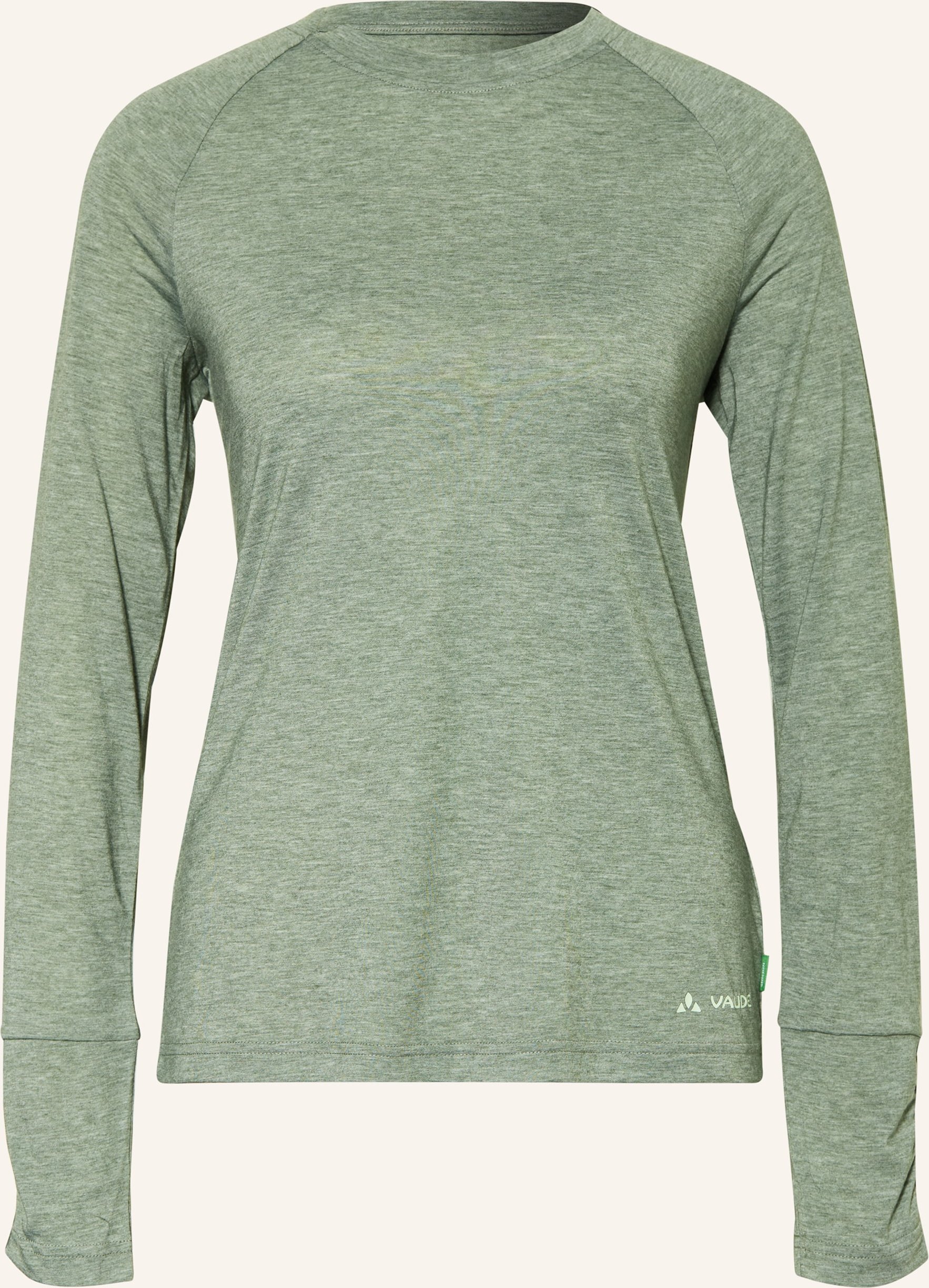 Vaude Langarmshirt Skomer Iii gruen