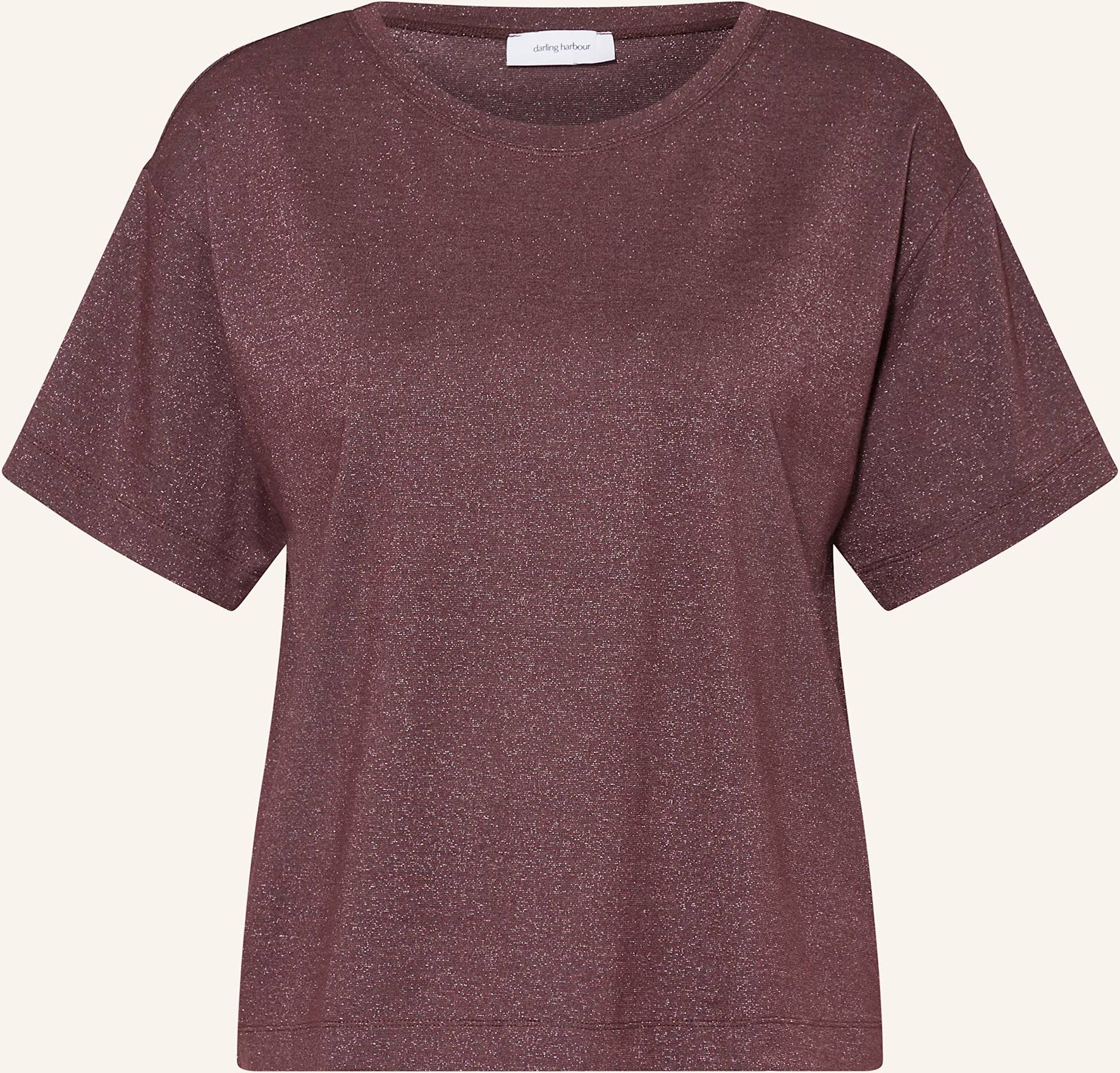 Darling Harbour T-Shirt Mit Glitzergarn rot