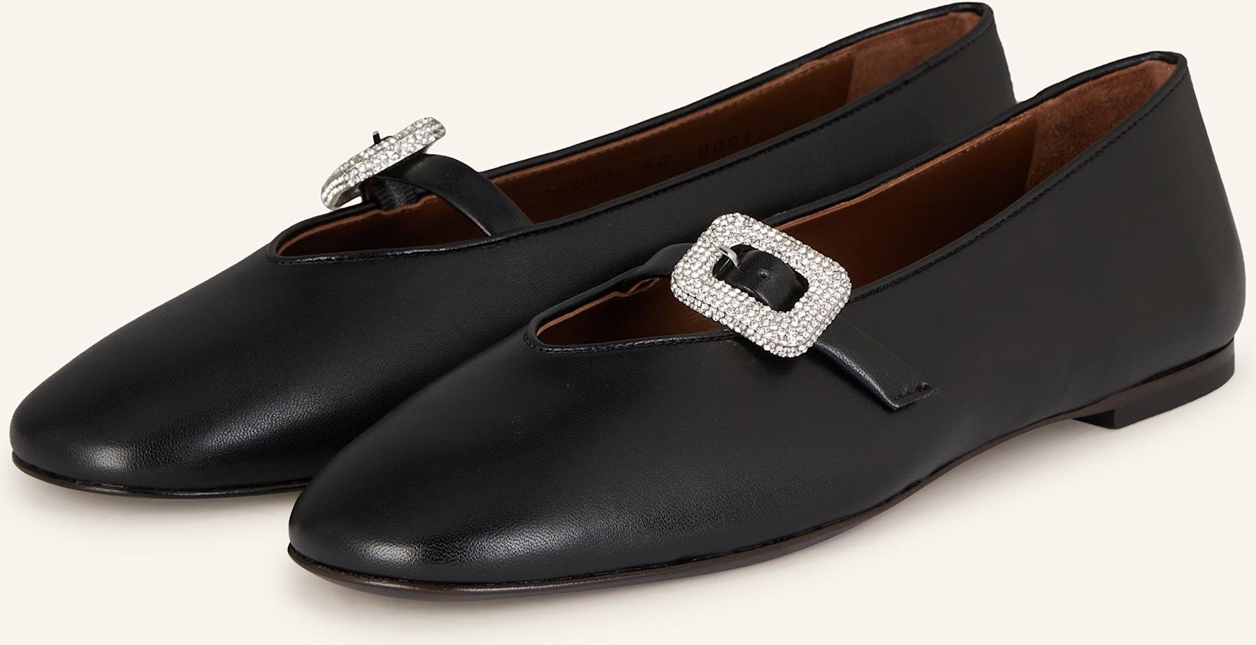 Thumbnail - Giuseppe Zanotti Design Mary-Jane-Ballerinas muse276 Mit Schmucksteinen schwarz