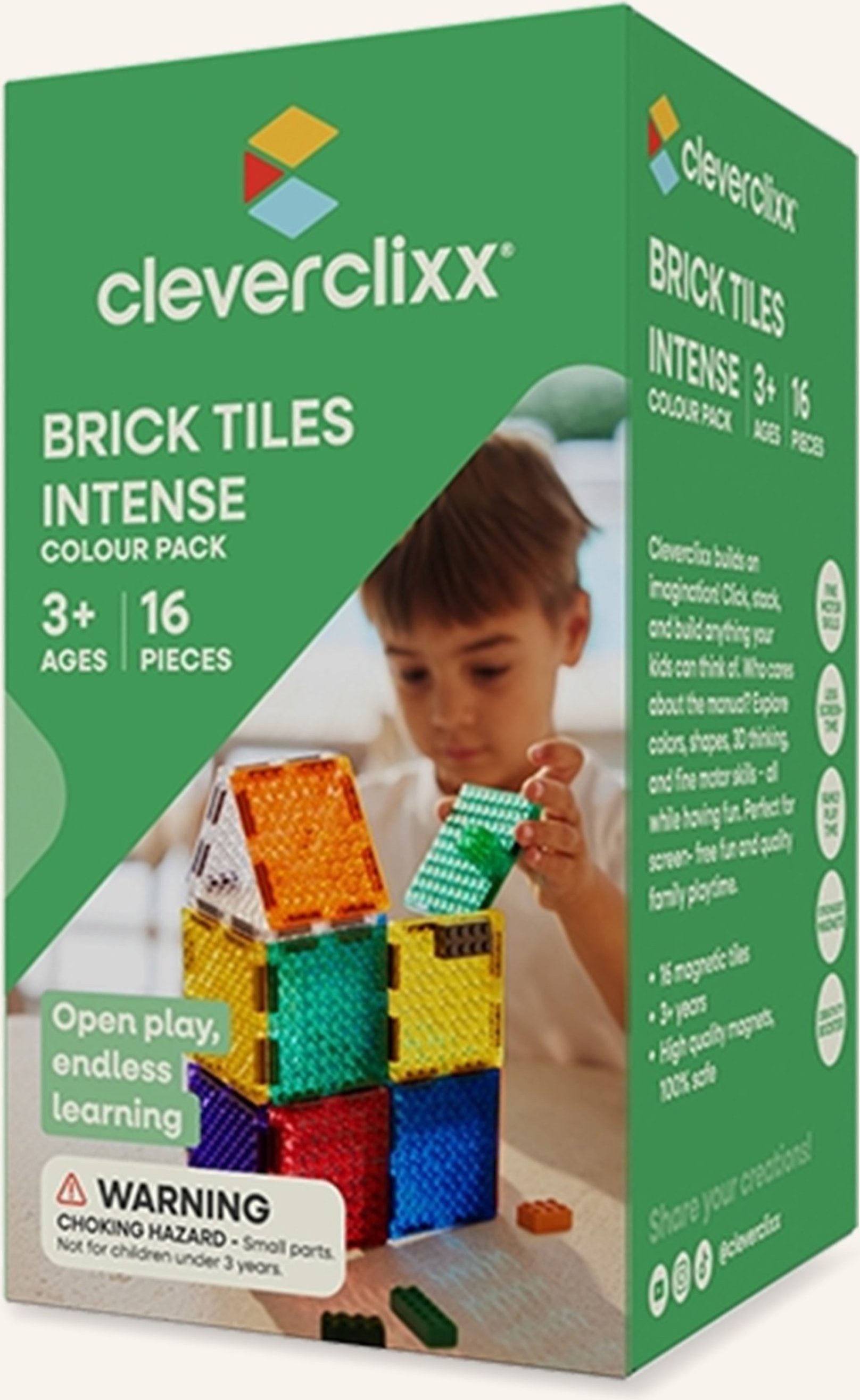 Cleverclixx Noppenbaustein gruen