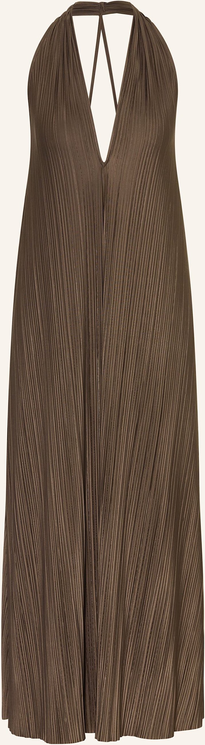 Samsøe Samsøe Plisseekleid Sacille braun