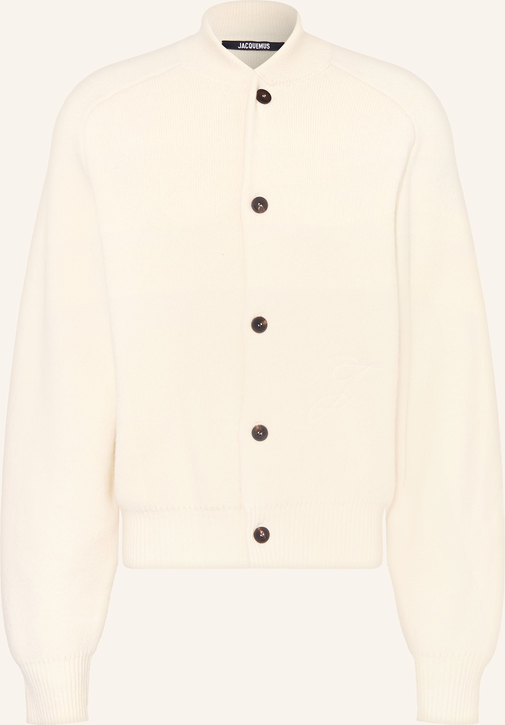 Jacquemus Strickjacken Le Cardigan Pallone weiss