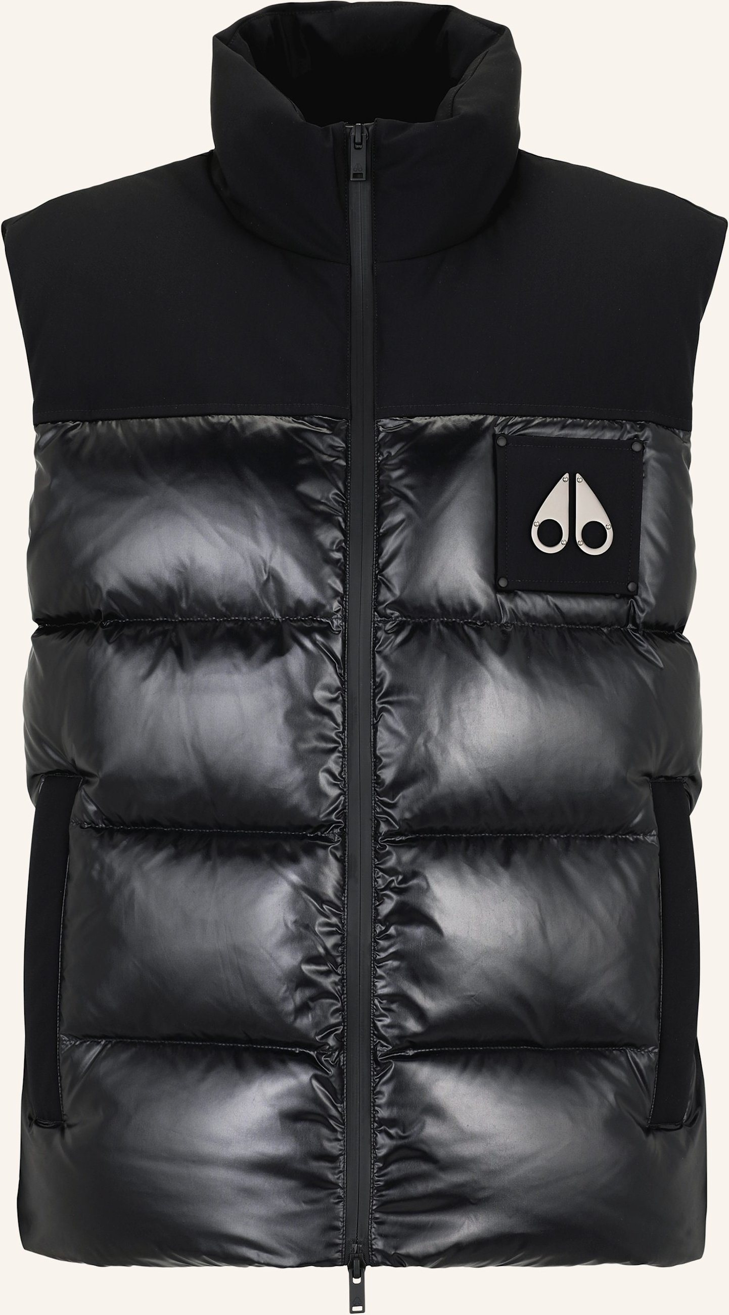 Moose Knuckles Daunenweste Victory Peak Im Materialmix schwarz