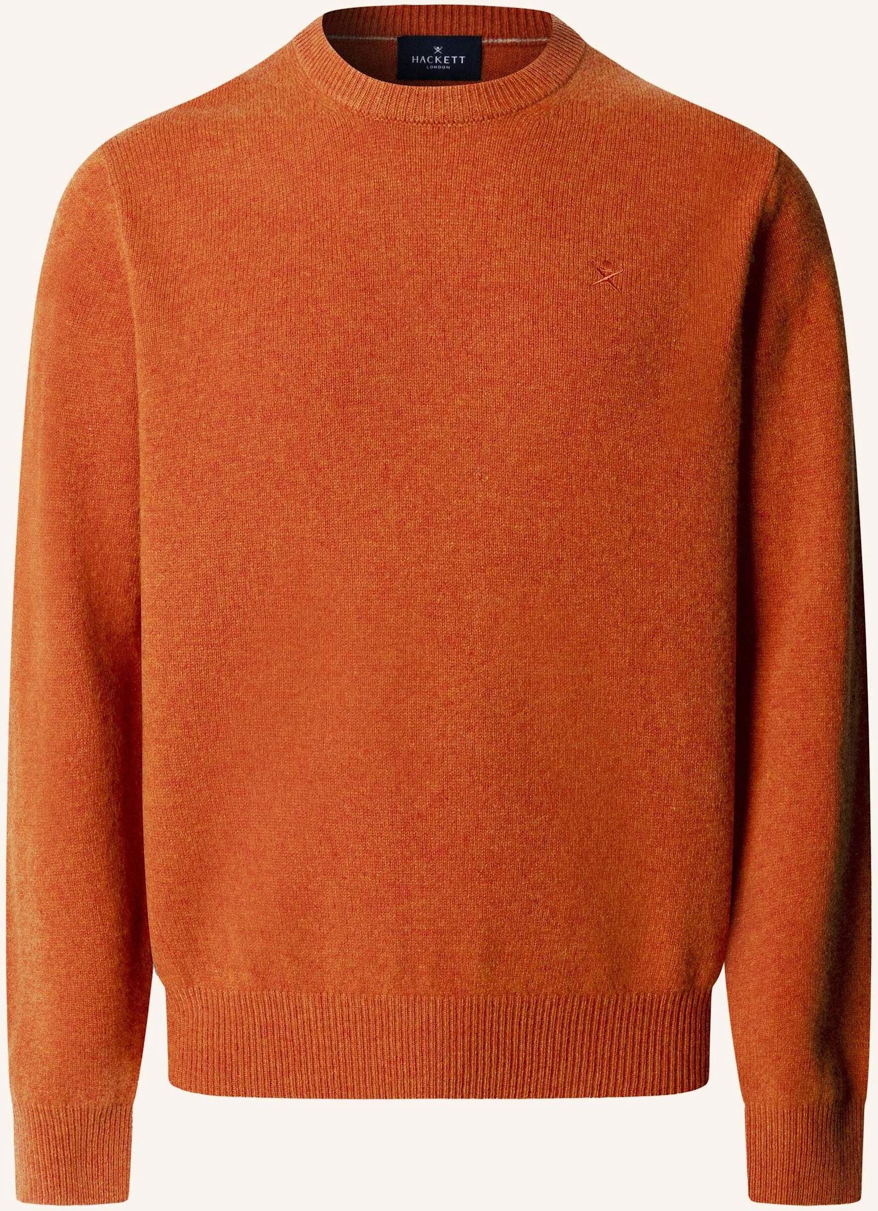 Hackett London Pullover Lambswool Crew orange