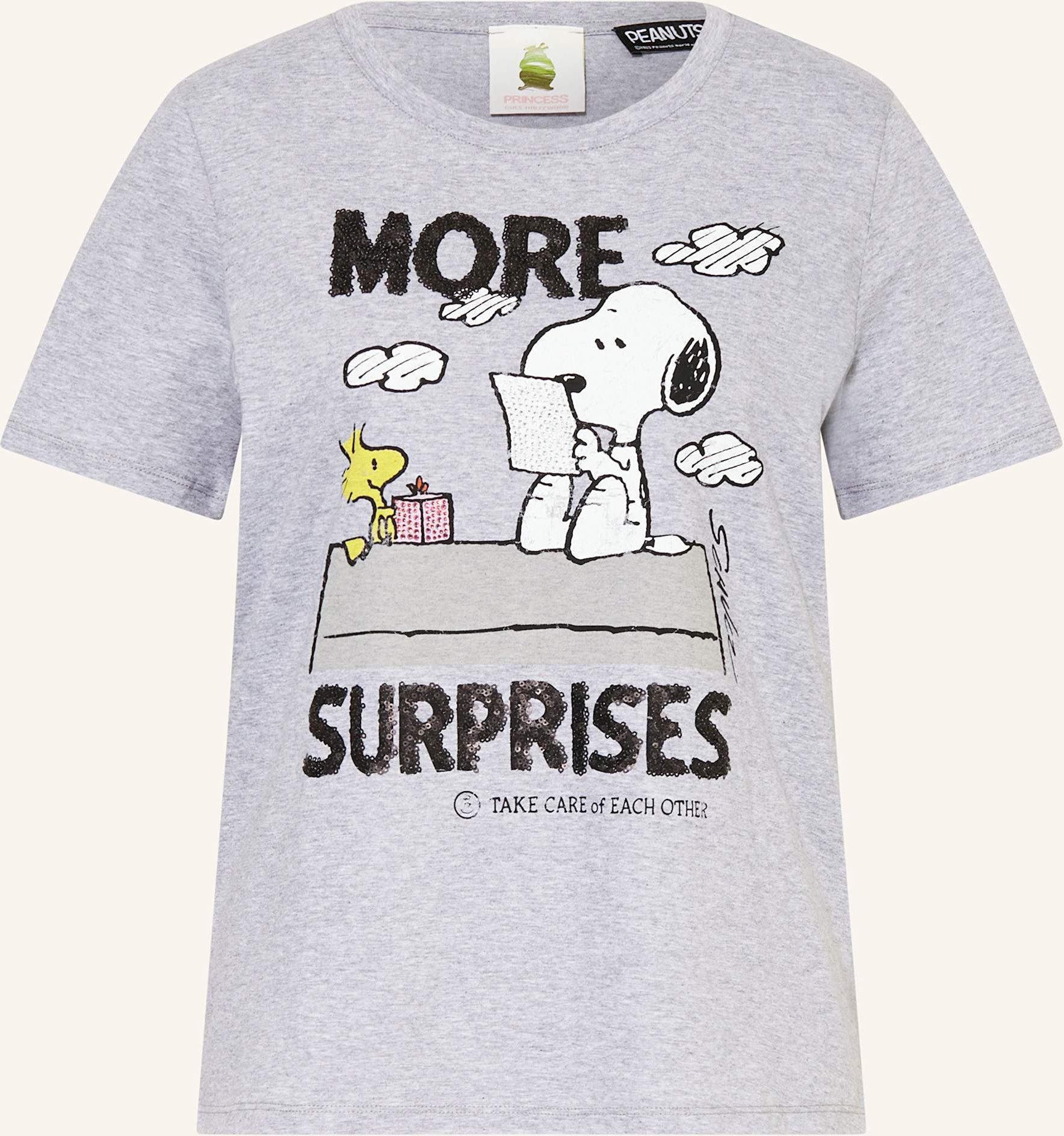 Princess Goes Hollywood T-Shirt Mit Pailletten grau