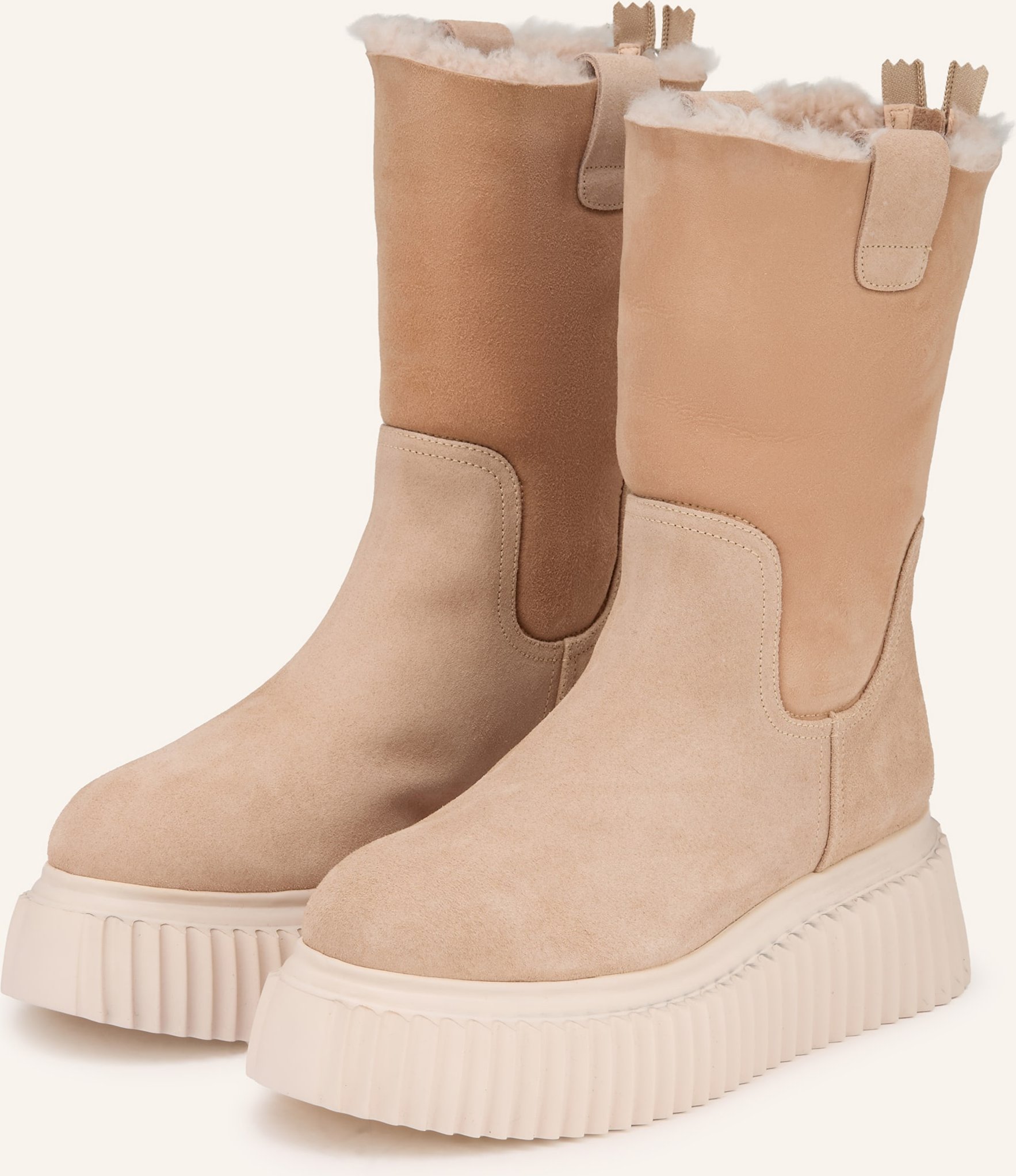 Agl Plateau-Boots Milagros beige