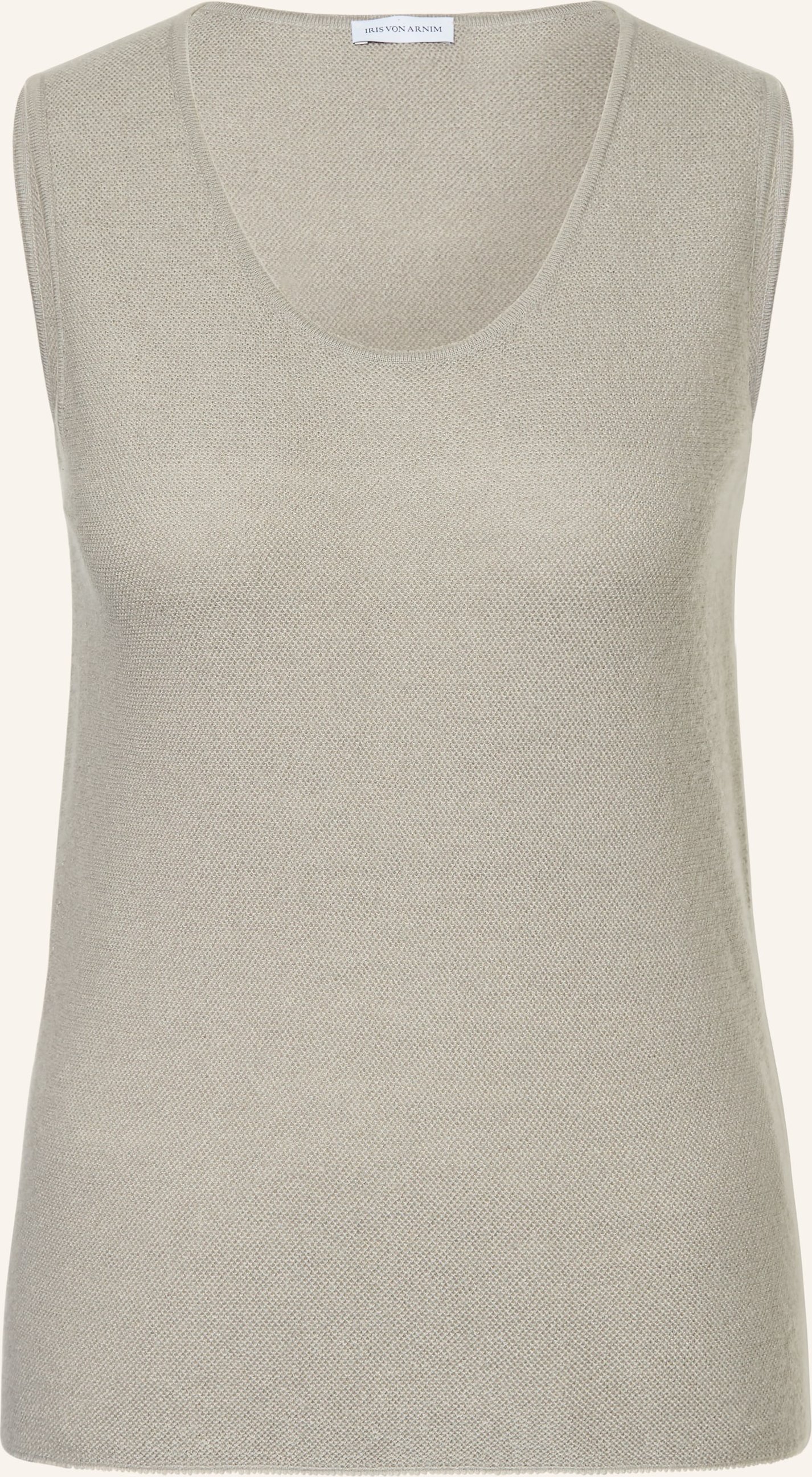 Iris Von Arnim Stricktop Thyra Aus Cashmere Mit Seide beige