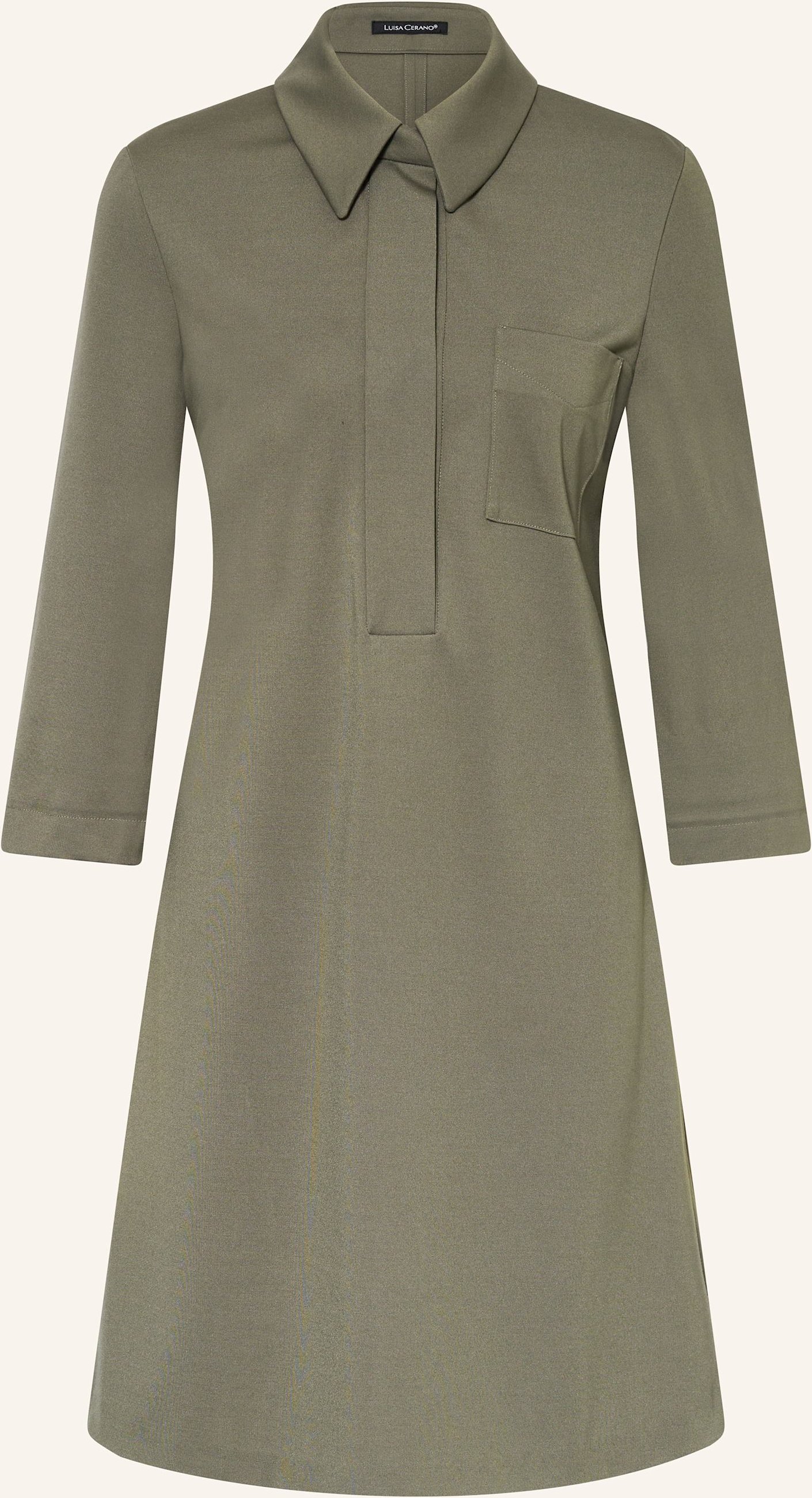 Luisa Cerano Hemdblusenkleid Mit 3/4-Arm gruen