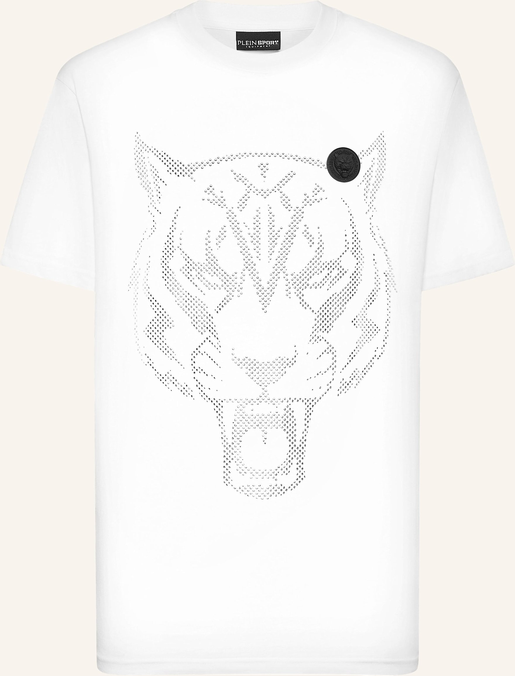 Plein Sport T-Shirt Tiger weiss