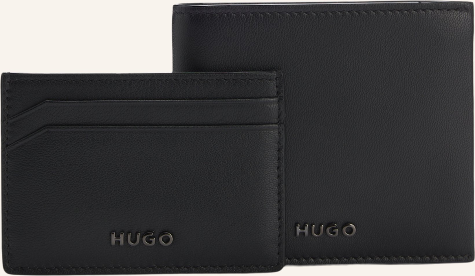 Hugo Kleine Leder-Geschenkset Gbhm_4Cc&Cardcase schwarz